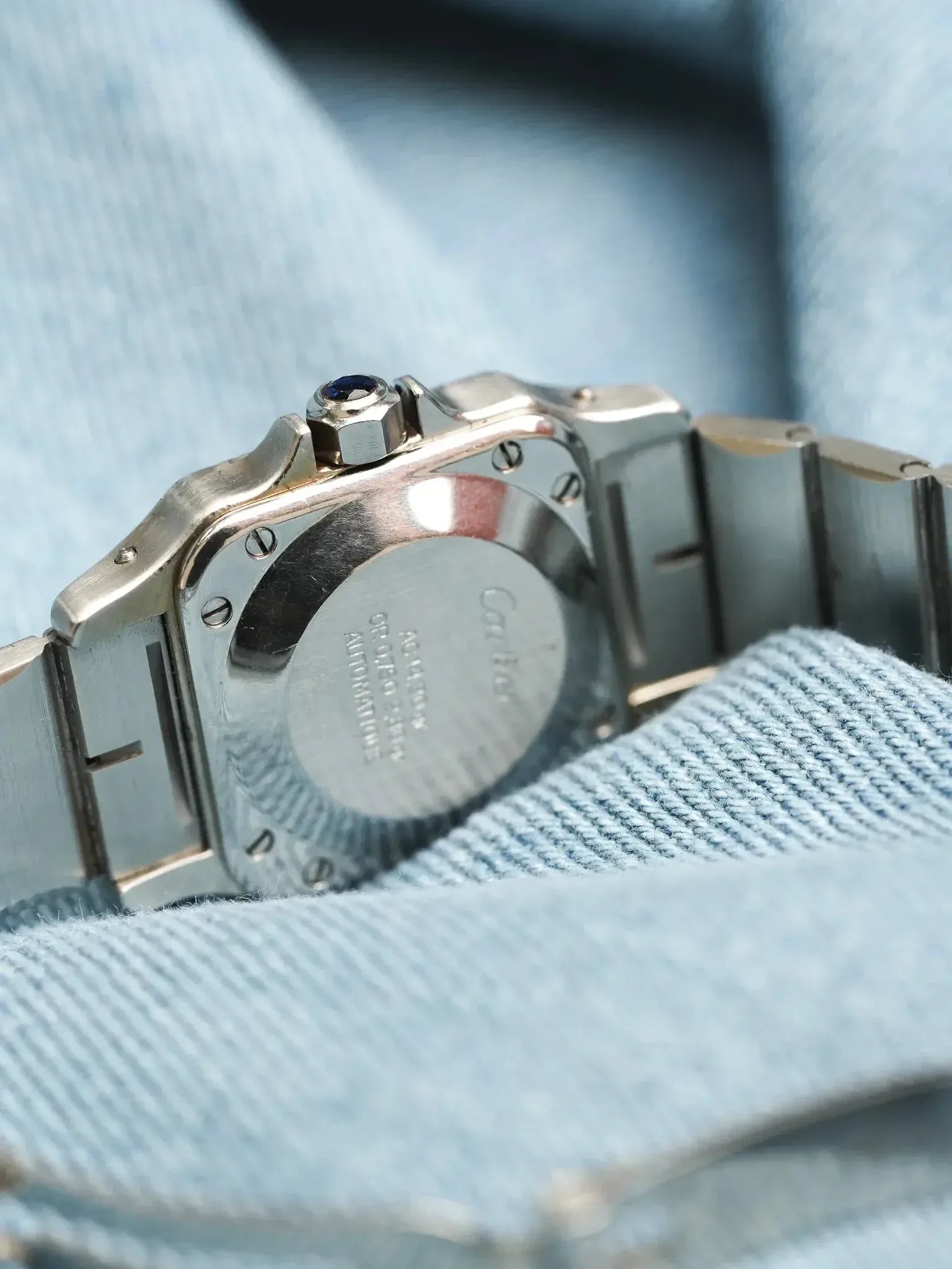 Cartier - Santos Carrée 0902 24mm acier or automatique - 1980s - Atelier Victor