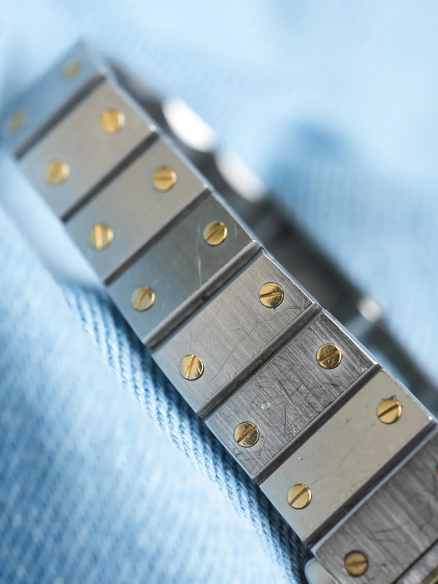 Cartier - Santos Carrée 0902 24mm acier or automatique - 1980s - Atelier Victor