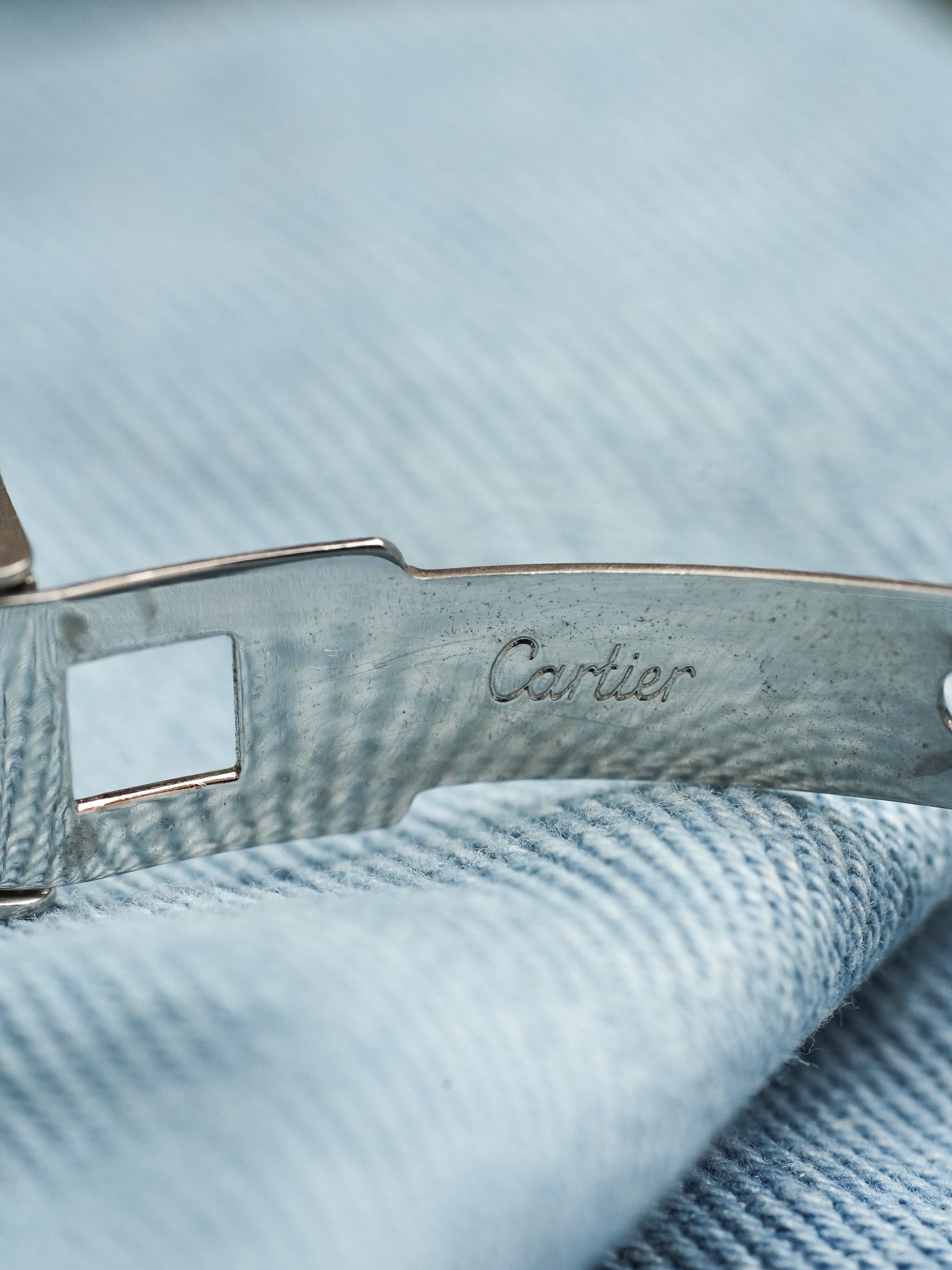 Cartier - Santos Carrée 0902 24mm acier or automatique - 1980s - Atelier Victor - Vintage Shop