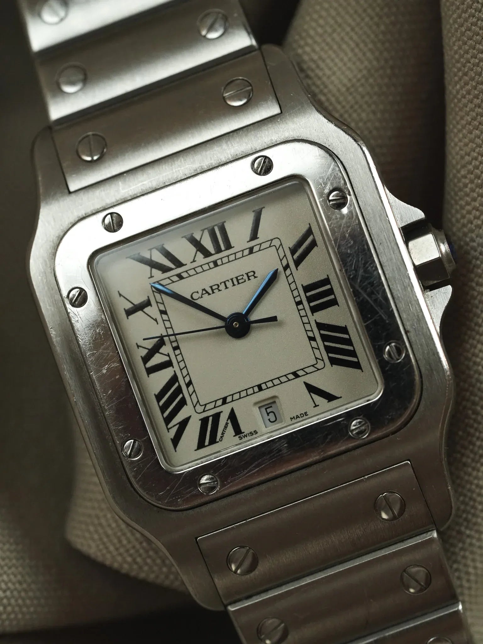 Cartier - Santos Galbée 1564 Acier 29mm - 2000s - Atelier Victor - Vintage Shop