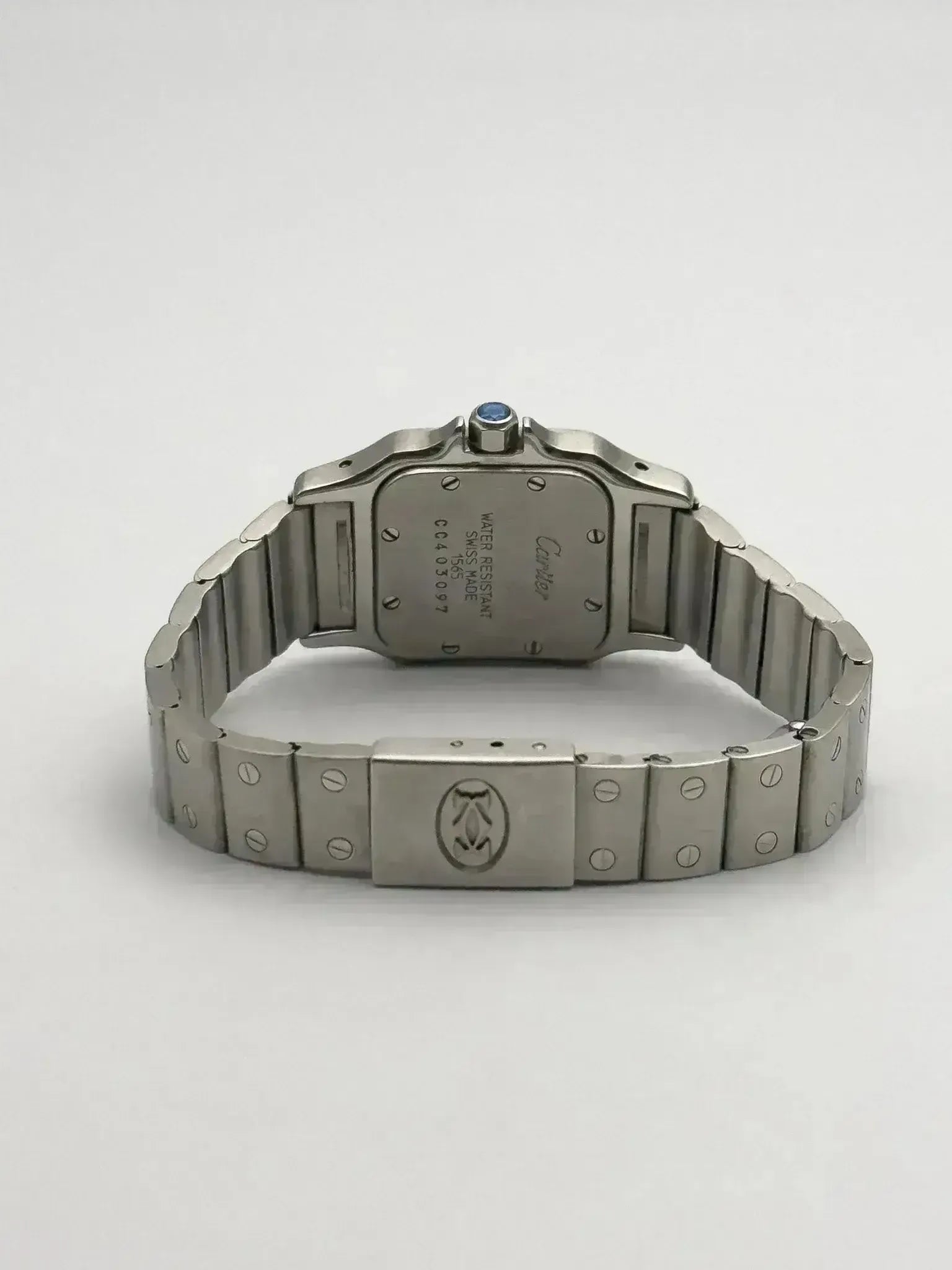 Cartier - Santos Galbée 1565 acier femme - 1990s - Atelier Victor