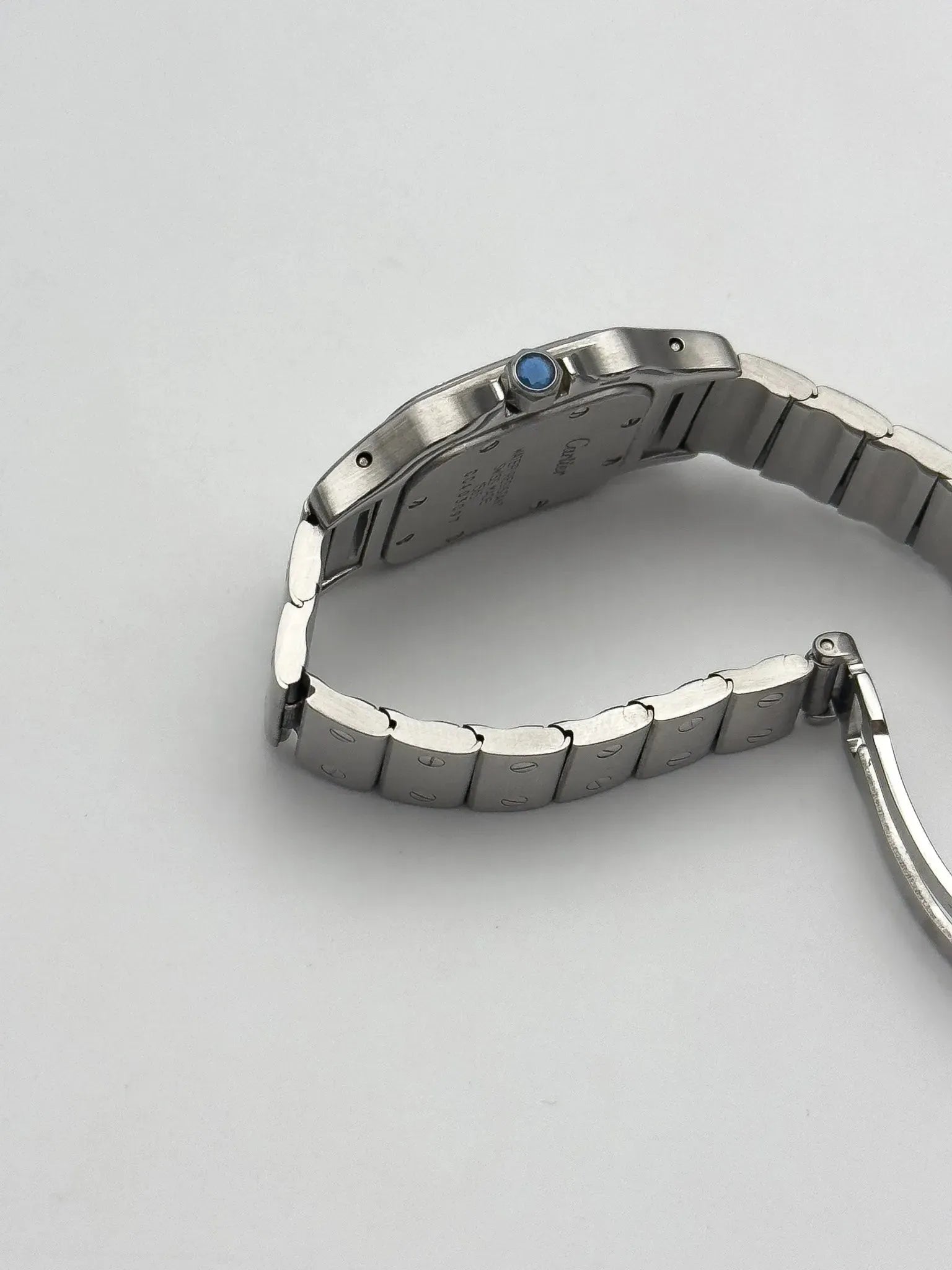 Cartier - Santos Galbée 1565 acier femme - 1990s - Atelier Victor - Vintage Shop