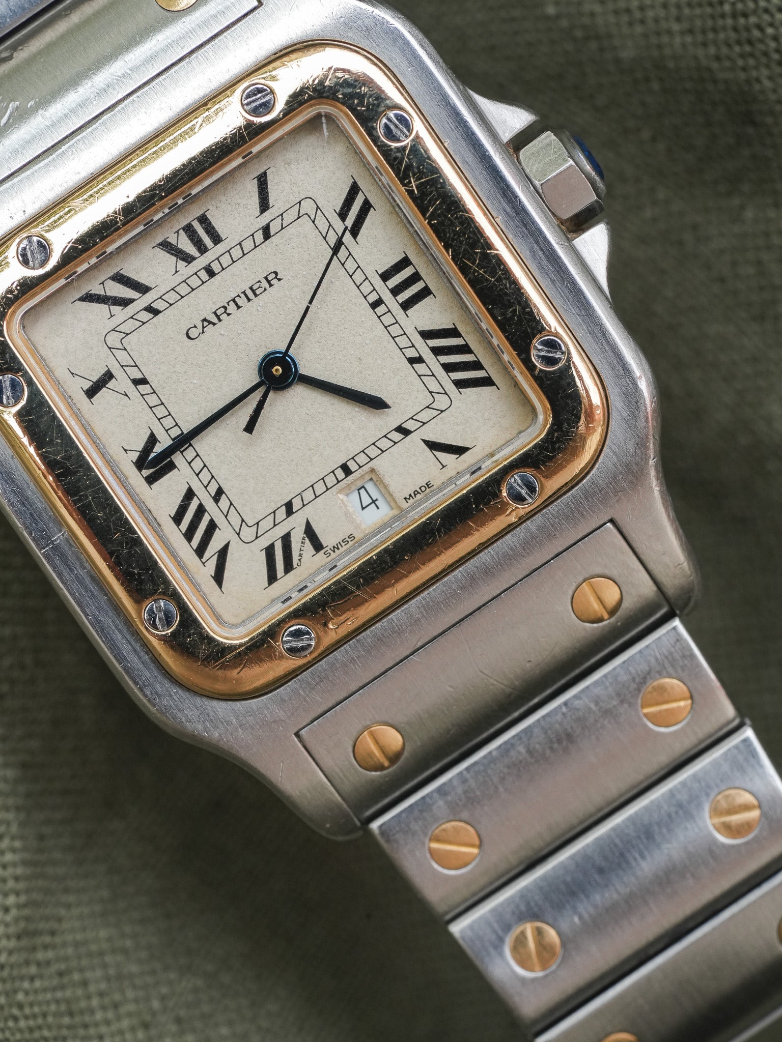 Cartier - Santos Galbée 1879 Acier Or 29mm - 1990s - Atelier Victor Paris - Vintage Watch Shop Dubai
