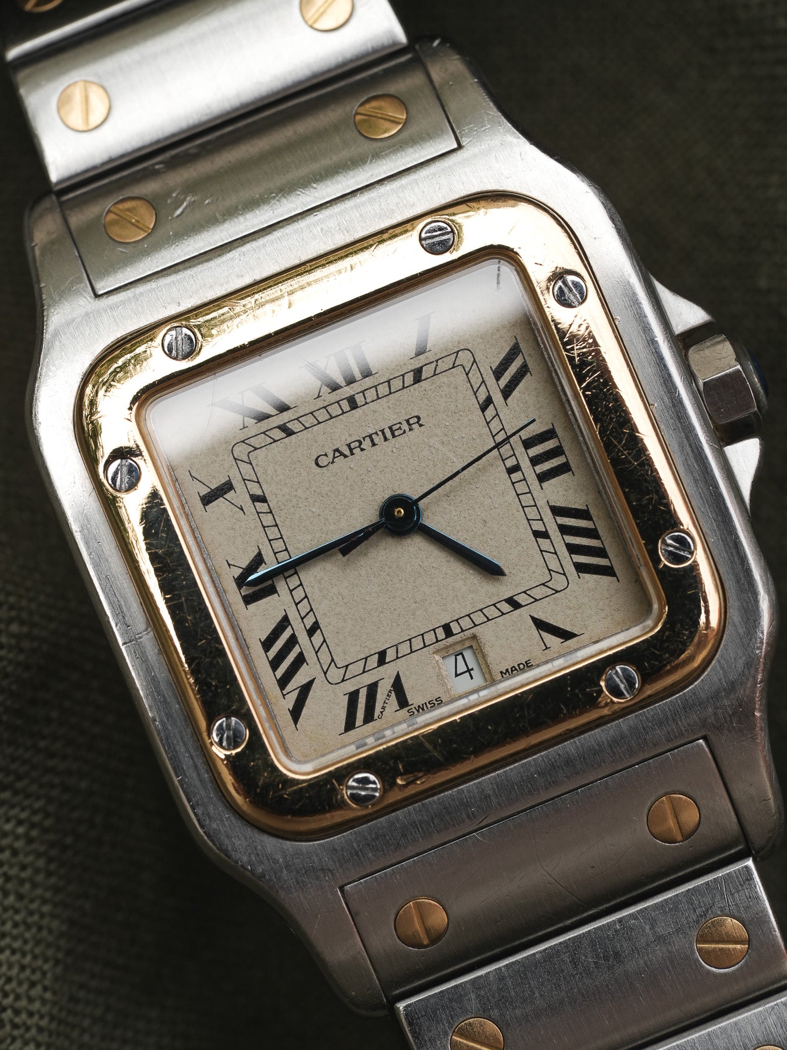 Cartier - Santos Galbée 1879 Acier Or 29mm - 1990s - Atelier Victor Paris - Vintage Watch Shop Dubai