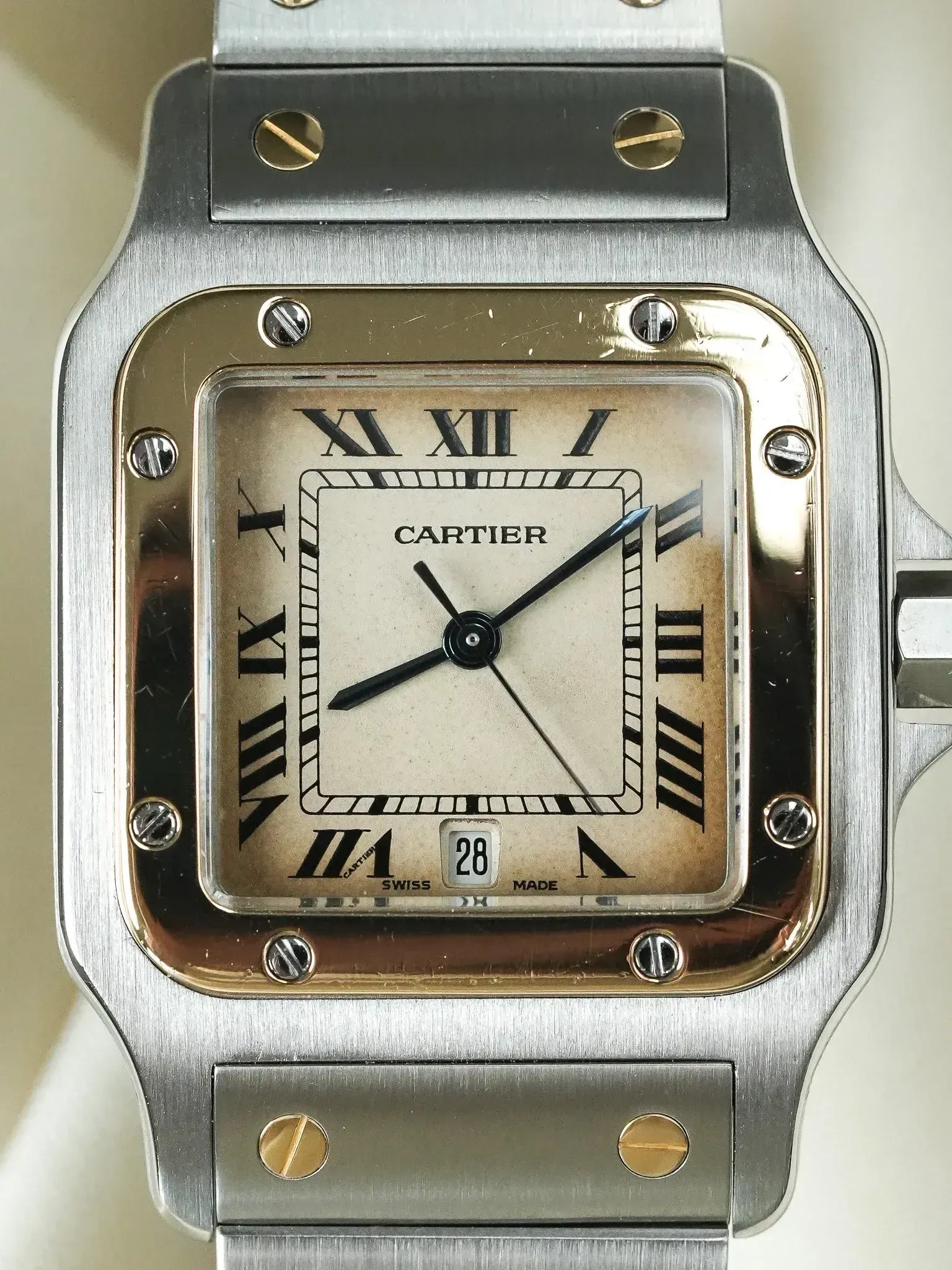 Cartier - Santos Galbée 187901 Acier Or 29mm Quartz - 1990s - Atelier Victor
