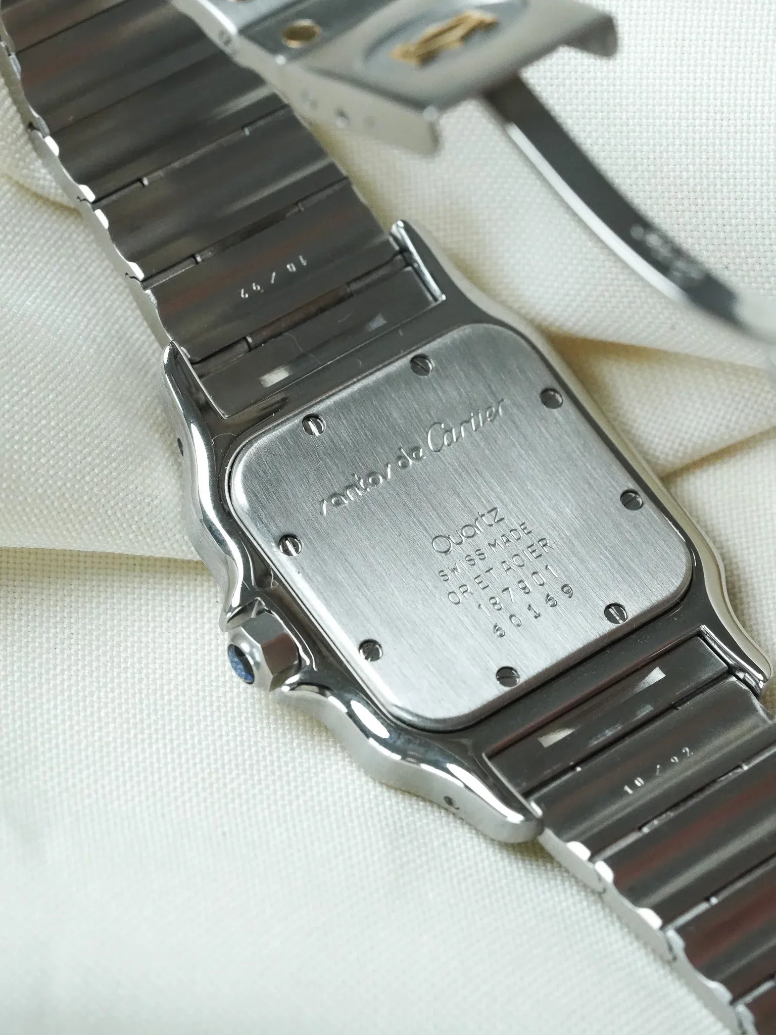 Cartier - Santos Curved 187901 Gold Steel 29mm Quartz - 1990s