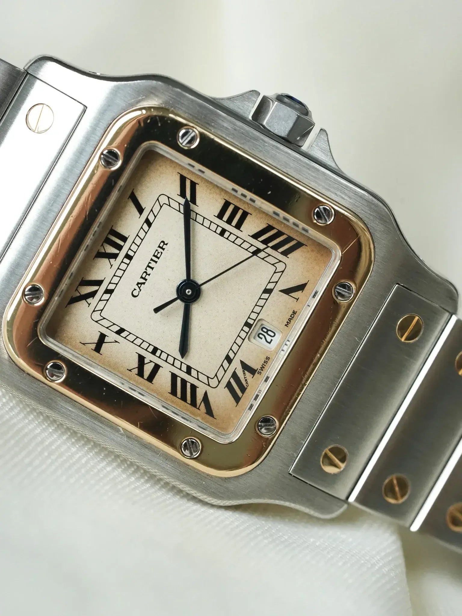 Cartier - Santos Galbée 187901 Acier Or 29mm Quartz - 1990s - Atelier Victor