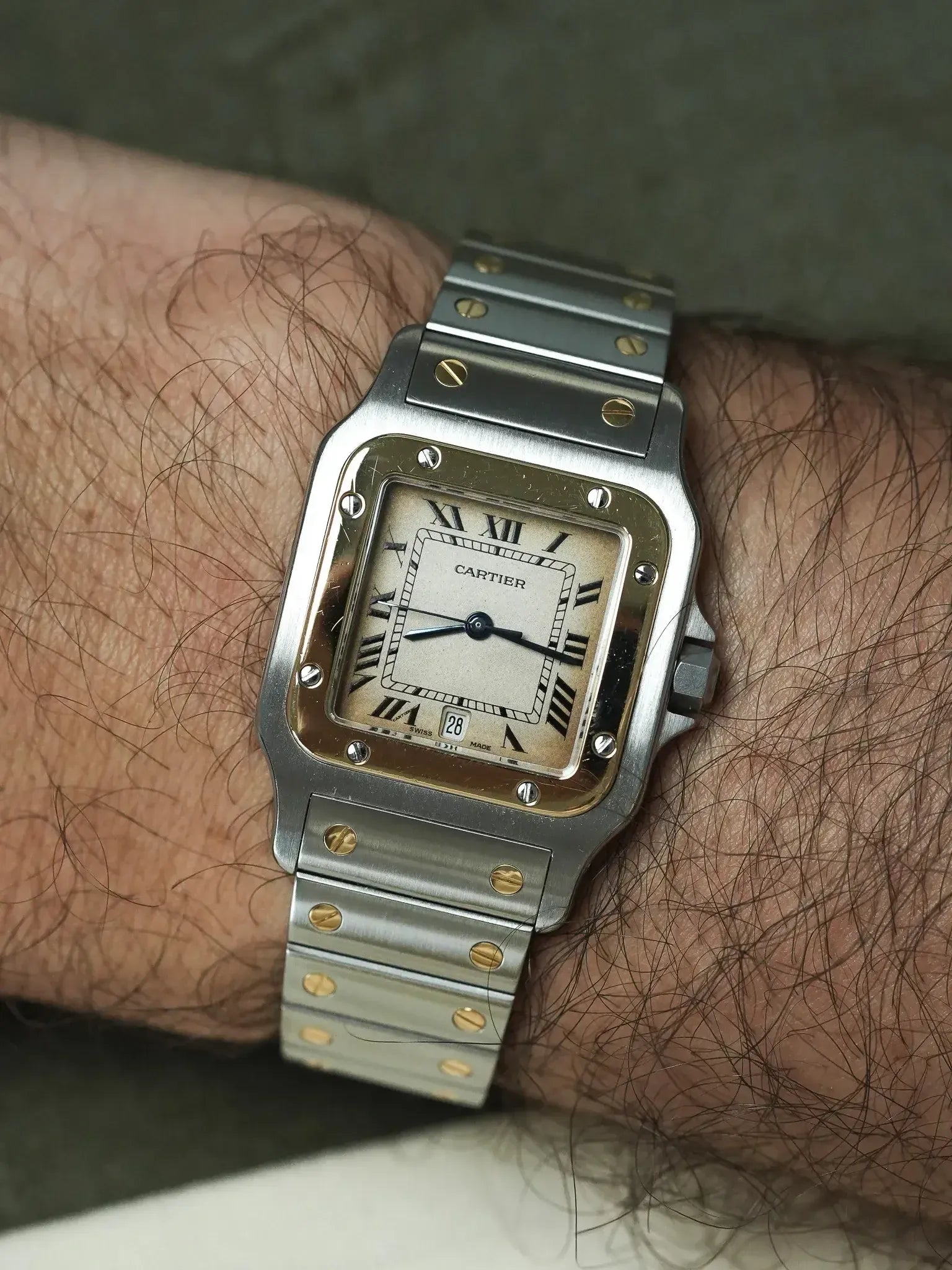 Cartier - Santos Galbée 187901 Acier Or 29mm Quartz - 1990s - Atelier Victor