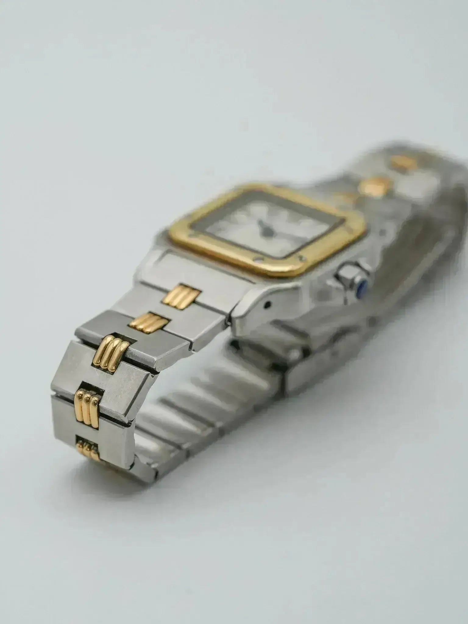 Cartier - Santos Godron 24mm acier or - 1980s - Atelier Victor