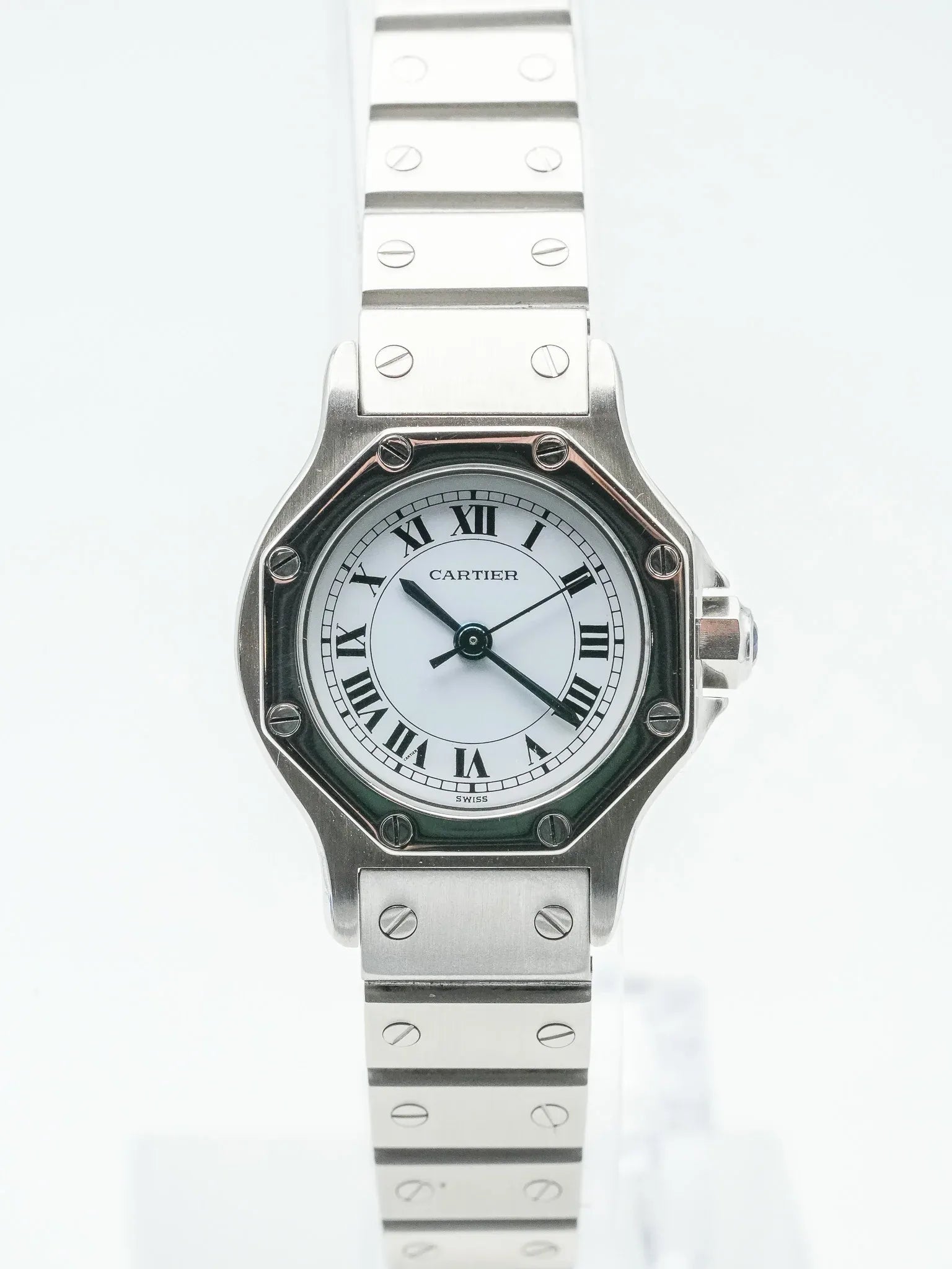 Cartier - Santos Octagon 24mm acier - 1980S - Atelier Victor