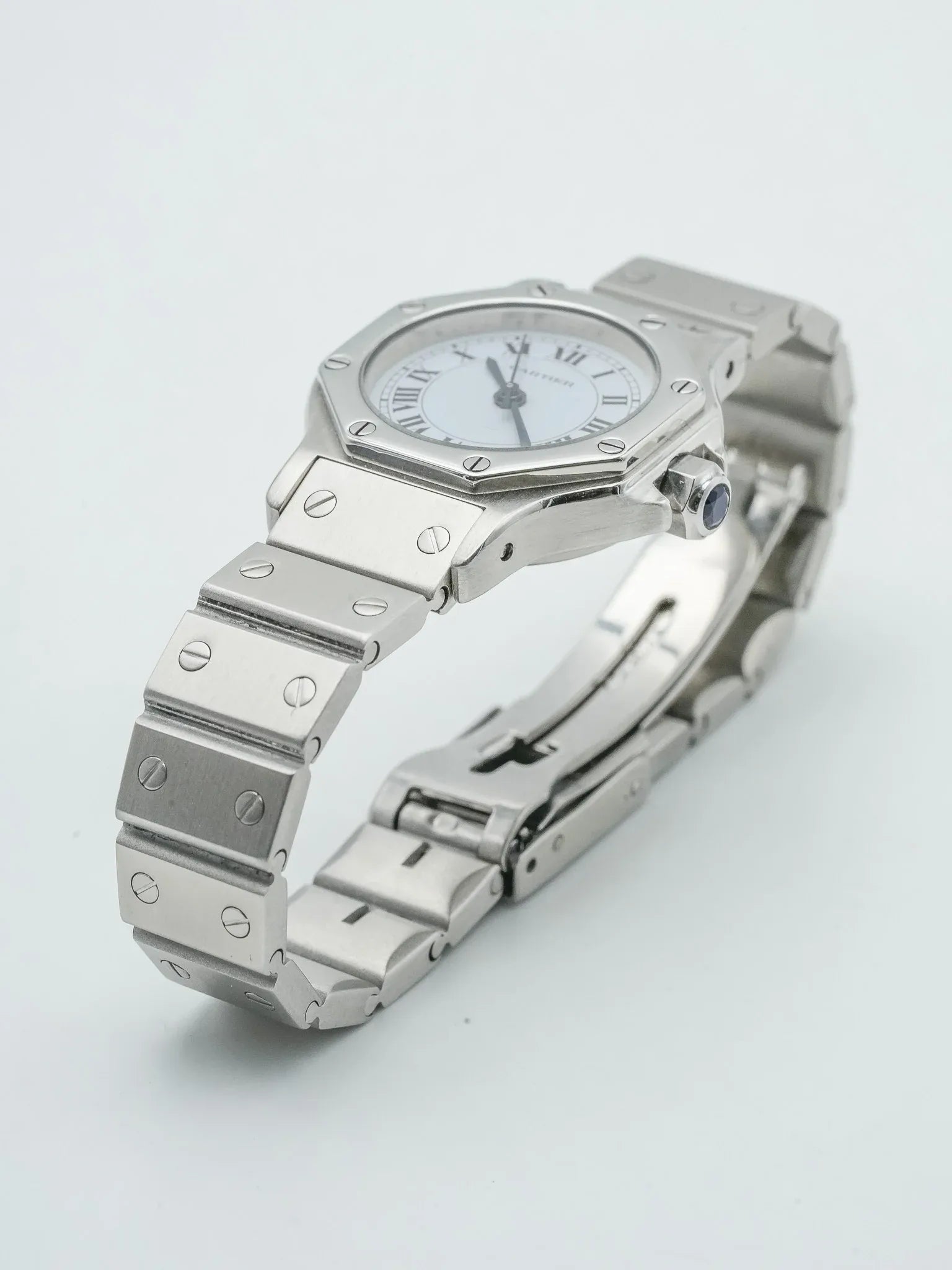 Cartier - Santos Octagon 24mm acier - 1980S - Atelier Victor