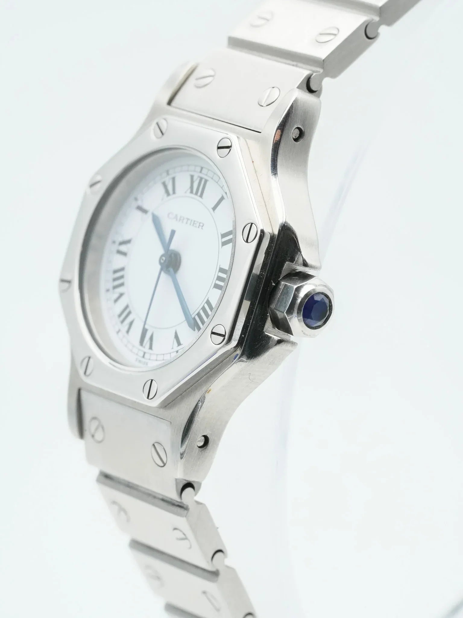 Cartier - Santos Octagon 24mm acier - 1980S - Atelier Victor