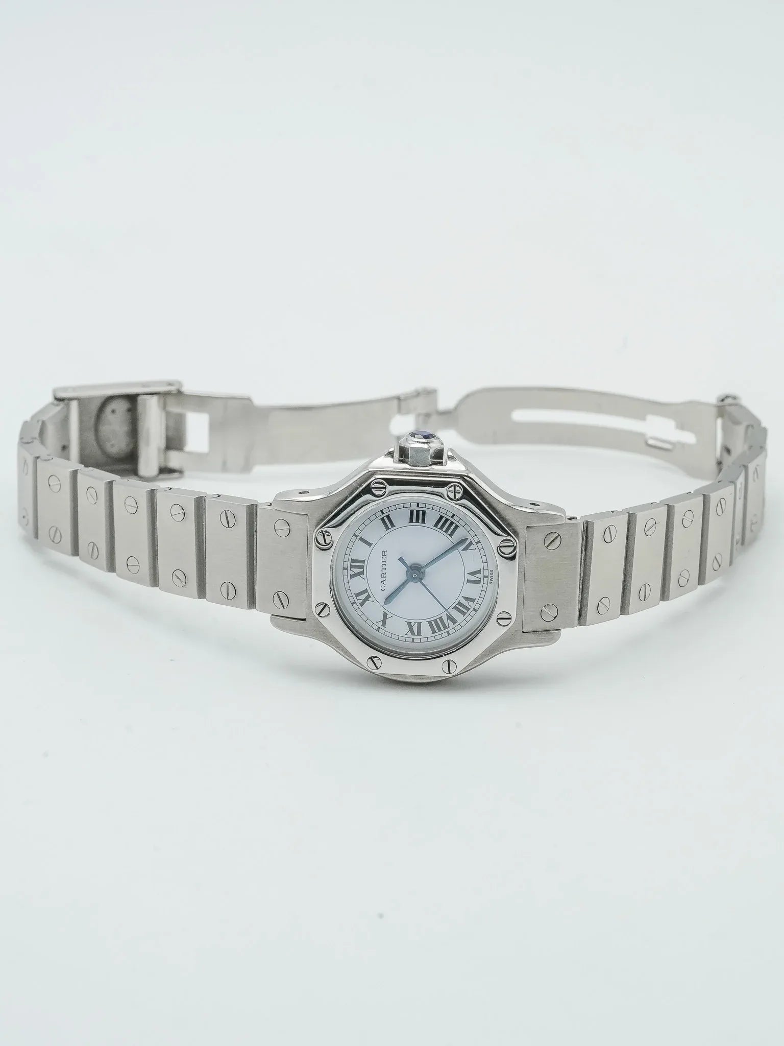Cartier - Santos Octagon 24mm acier - 1980S - Atelier Victor