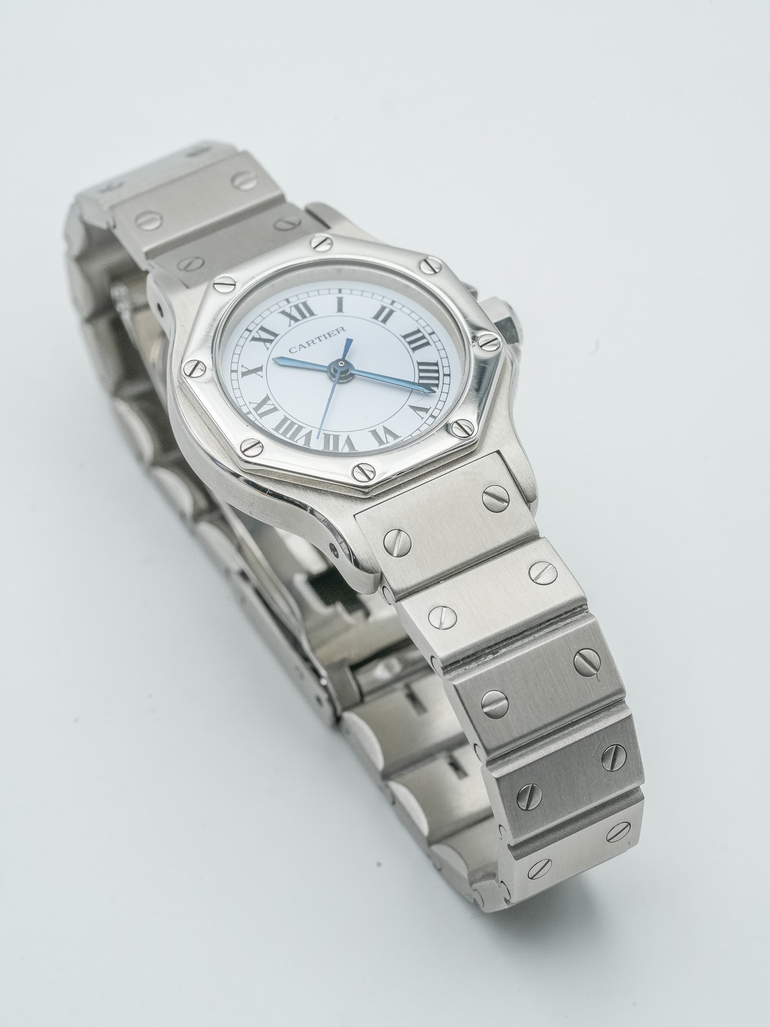 Cartier - Santos Octagon 24mm acier - 1980S - Atelier Victor Paris - Vintage Watch Shop Dubai