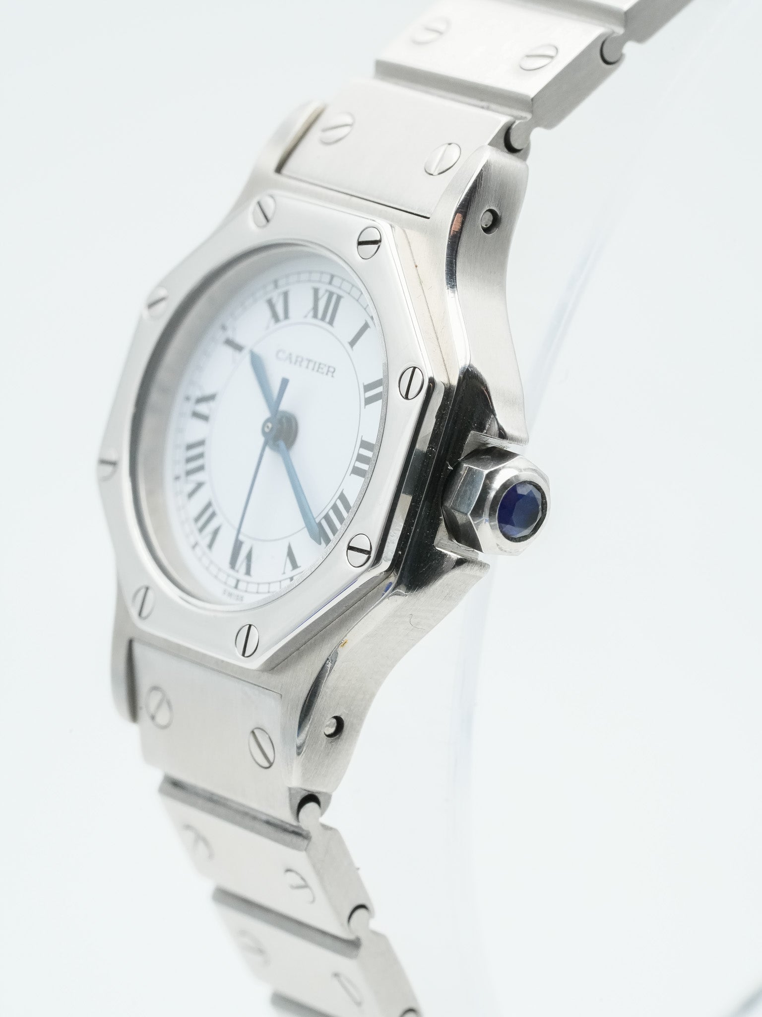 Cartier - Santos Octagon 24mm acier - 1980S - Atelier Victor Paris - Vintage Watch Shop Dubai