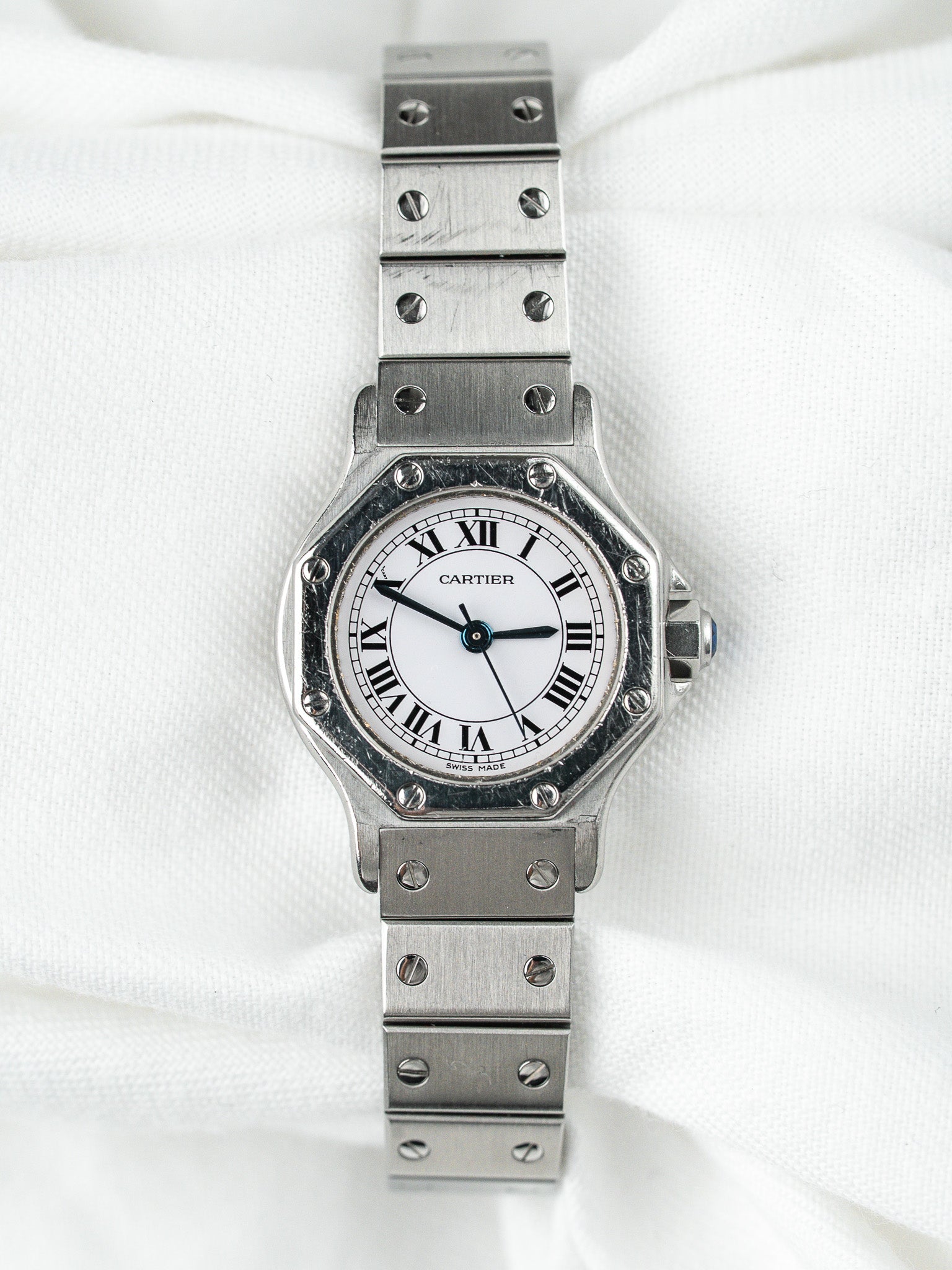 Cartier Santos Watch Octogonal 0906 — Automático Pulsera de acero (1980s)