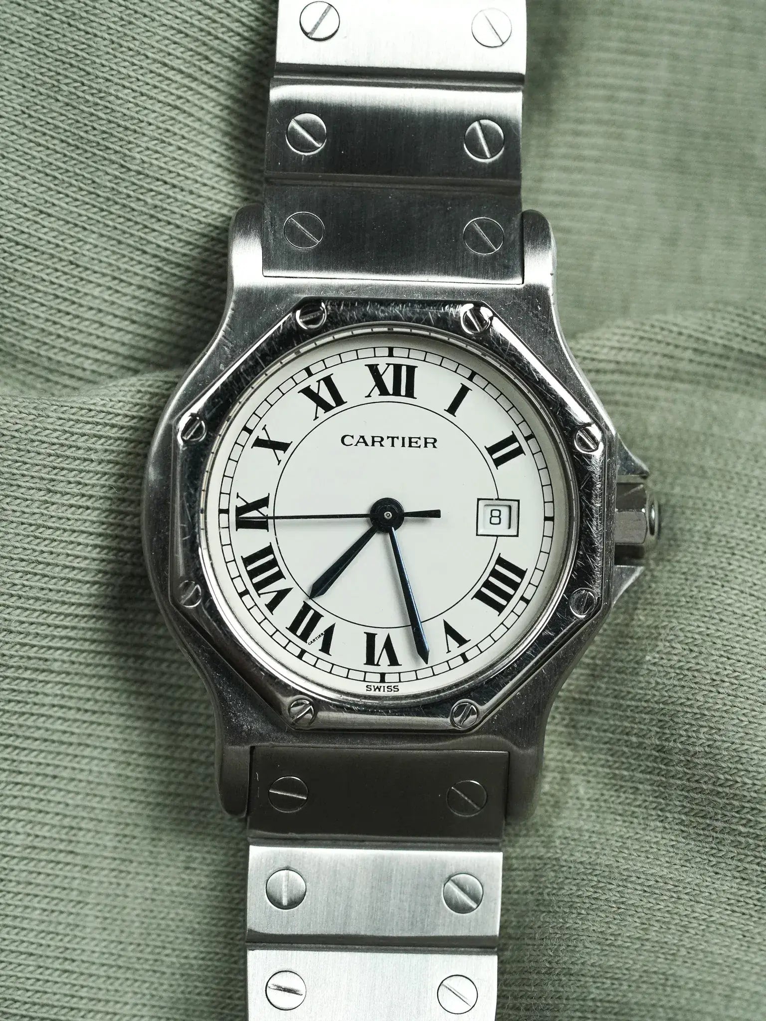 Cartier - Santos Octogonale 2965 Acier Automatique 29mm - 1980s - Atelier Victor