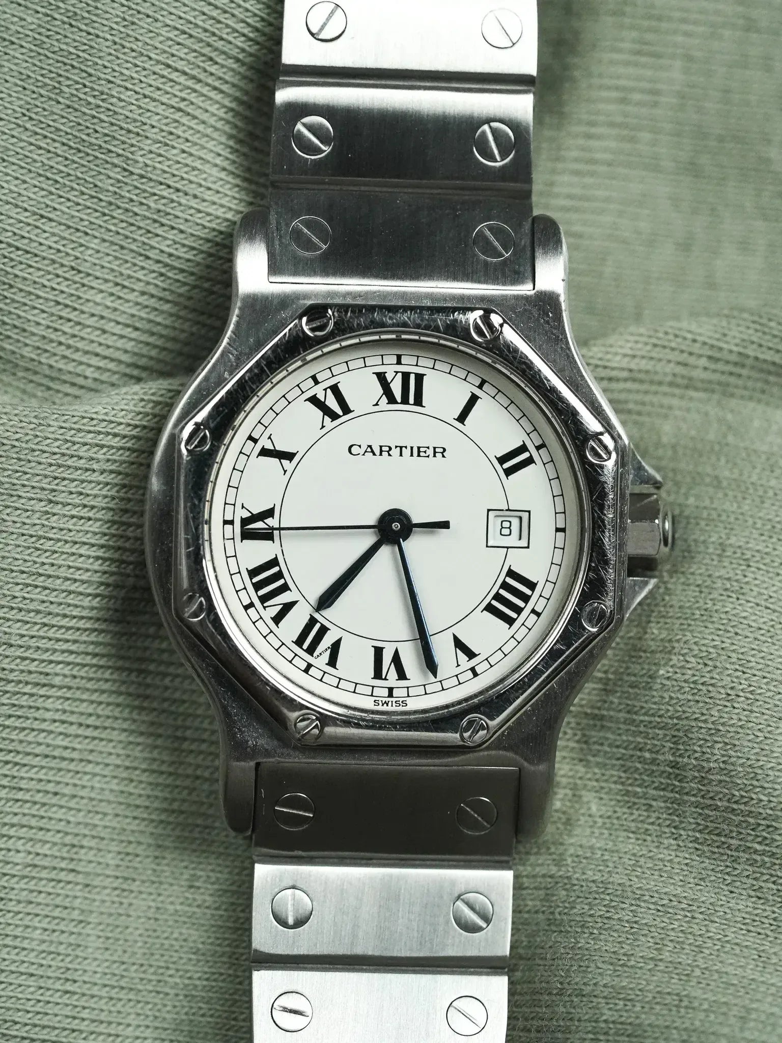 Cartier - Santos Octogonale 2965 Acier Automatique 29mm - 1980s - Atelier Victor