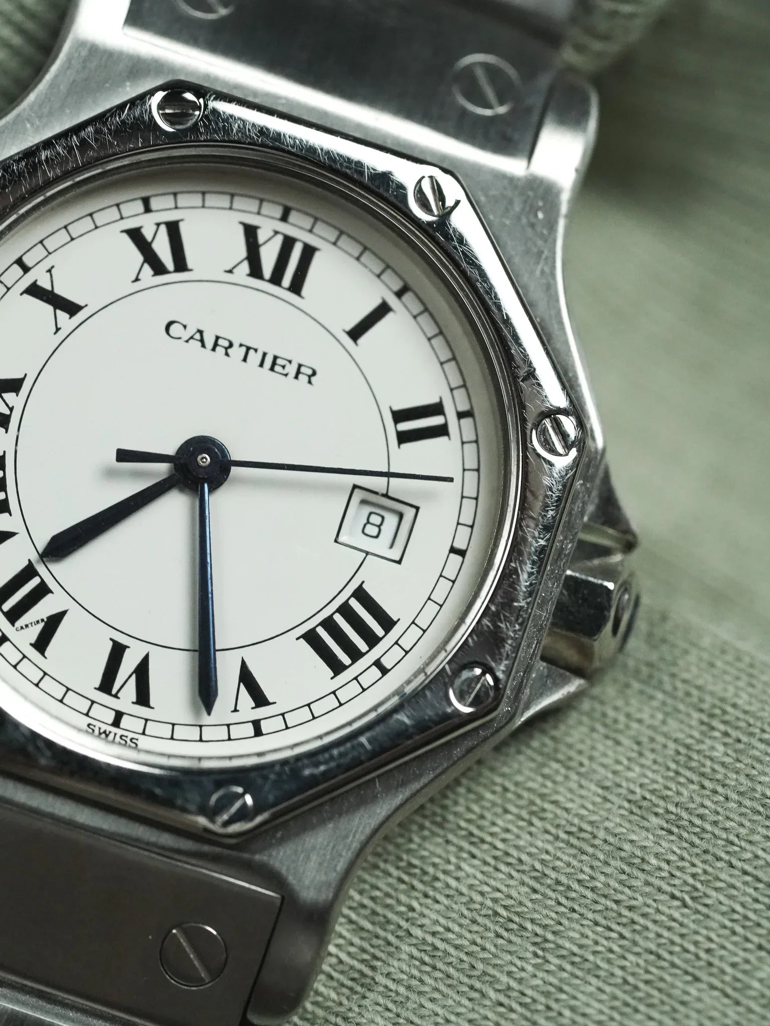 Cartier - Santos Octogonale 2965 Acier Automatique 29mm - 1980s - Atelier Victor