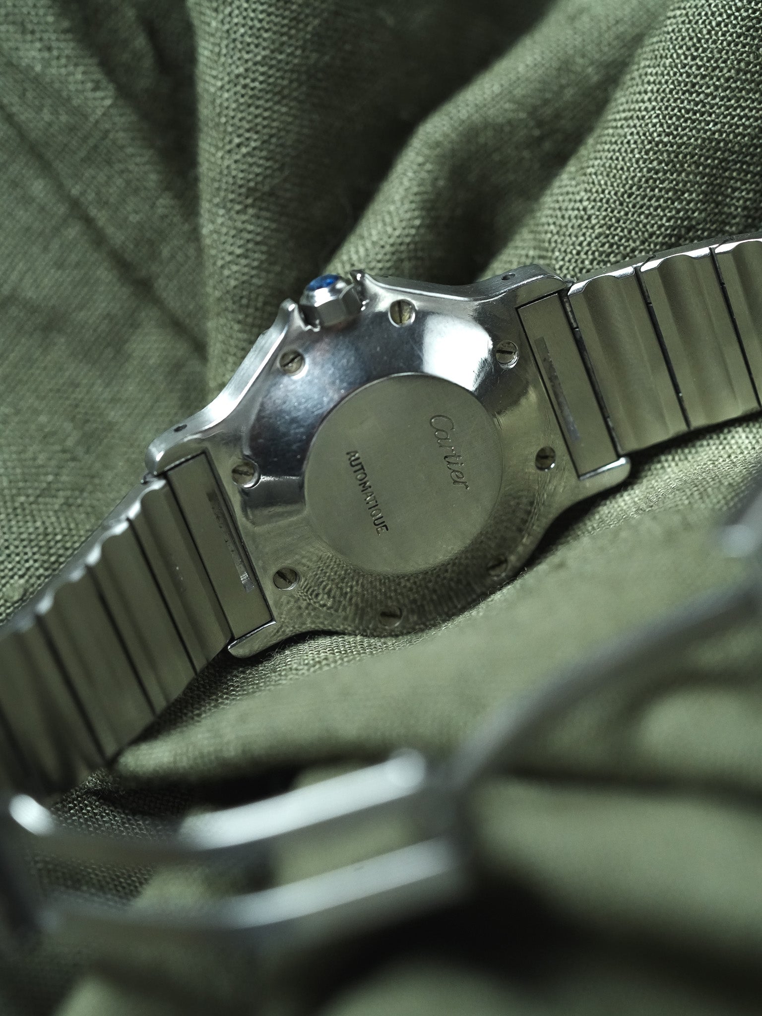 Cartier - Santos Octogonale 2965 Acier Automatique 29mm - Boite & Papier - 1980s - Atelier Victor - Vintage Watch Shop