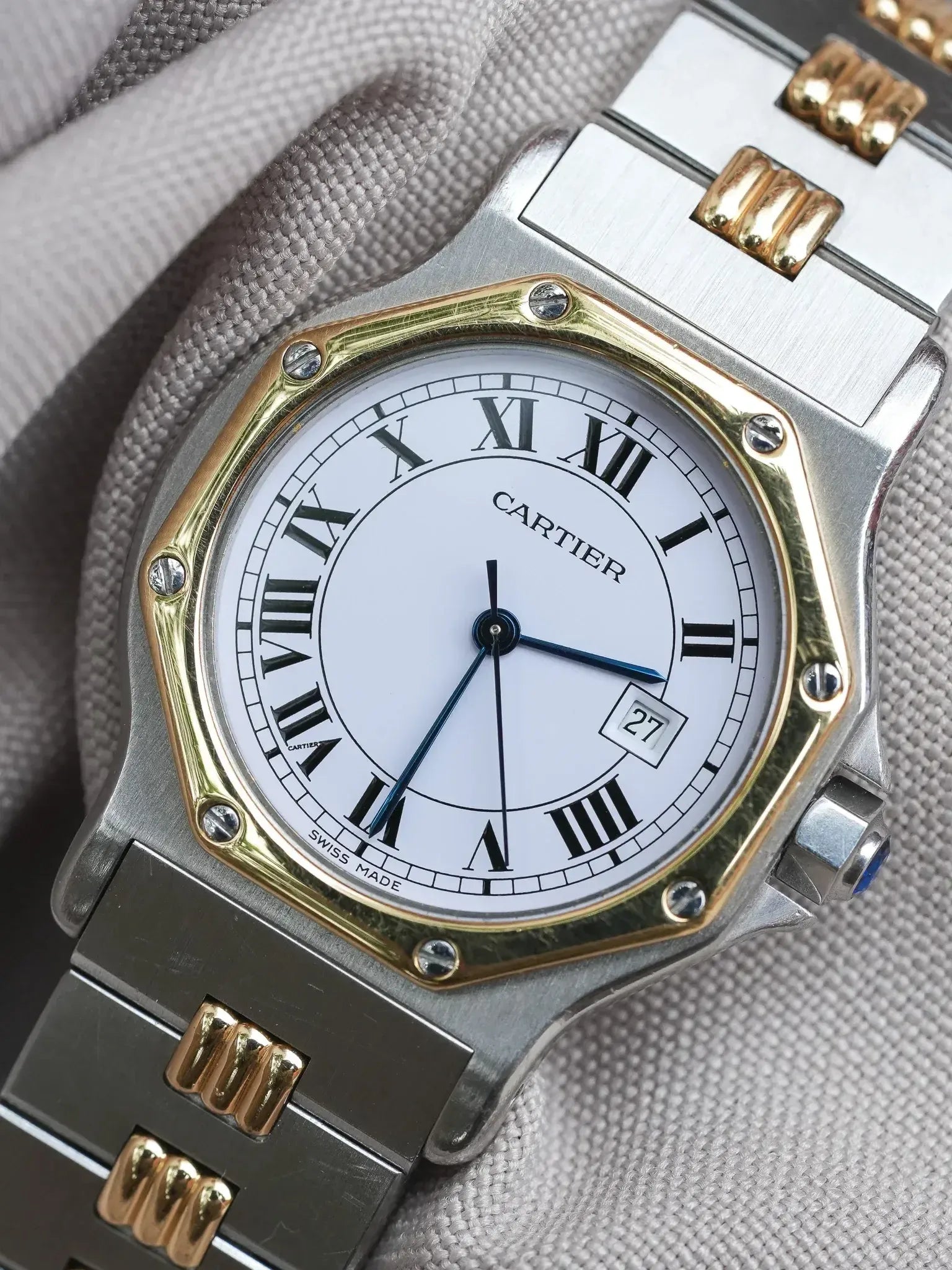 Cartier - Santos Octogonale 2965 Godron Automatique 29mm - 1990s - Atelier Victor