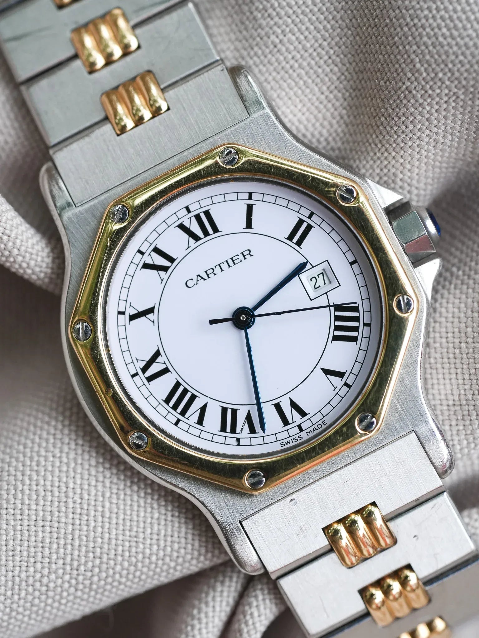 Cartier - Santos Octogonale 2965 Godron Automatique 29mm - 1990s - Atelier Victor