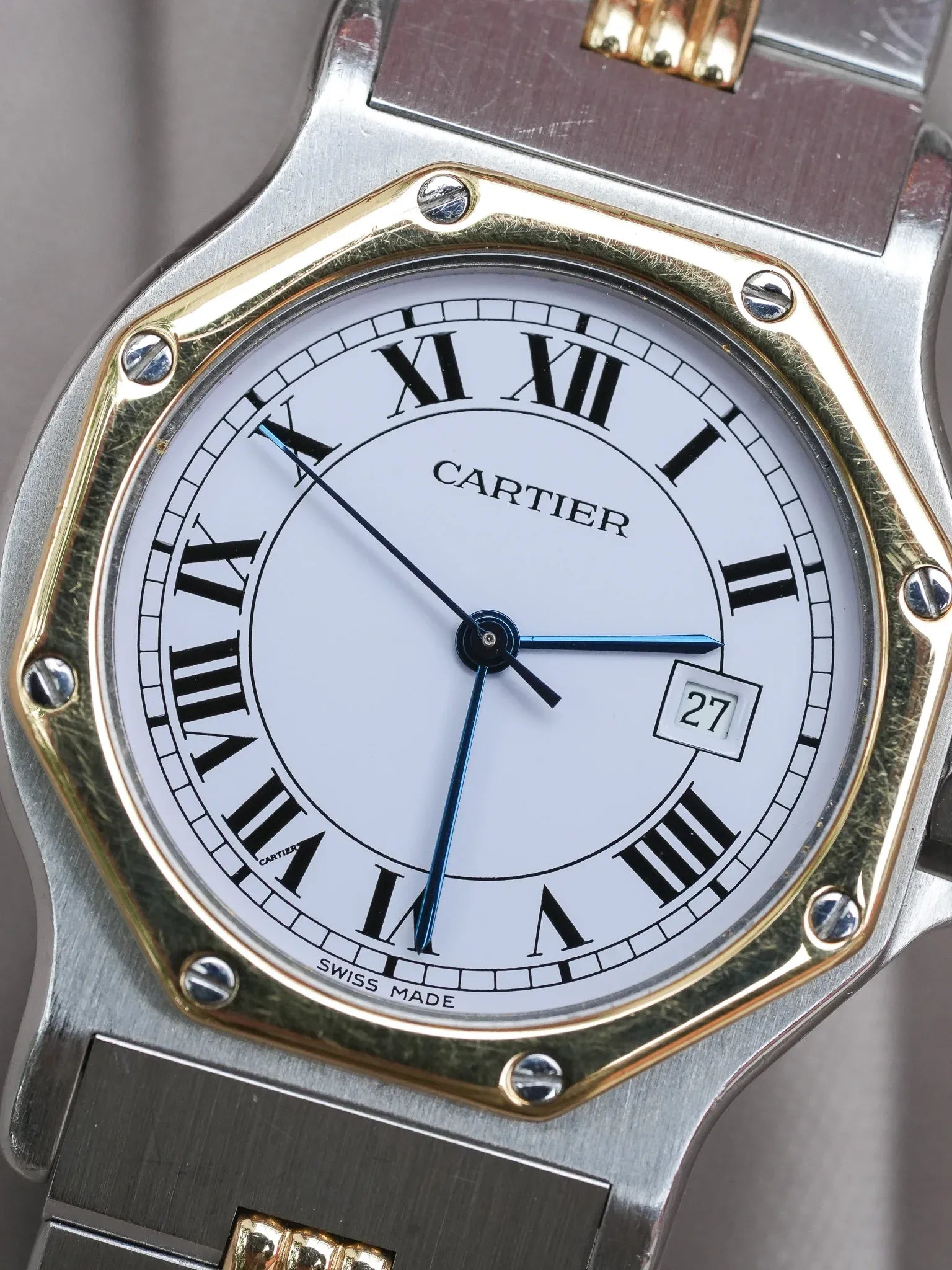 Cartier - Santos Octogonale 2965 Godron Automatique 29mm - 1990s - Atelier Victor