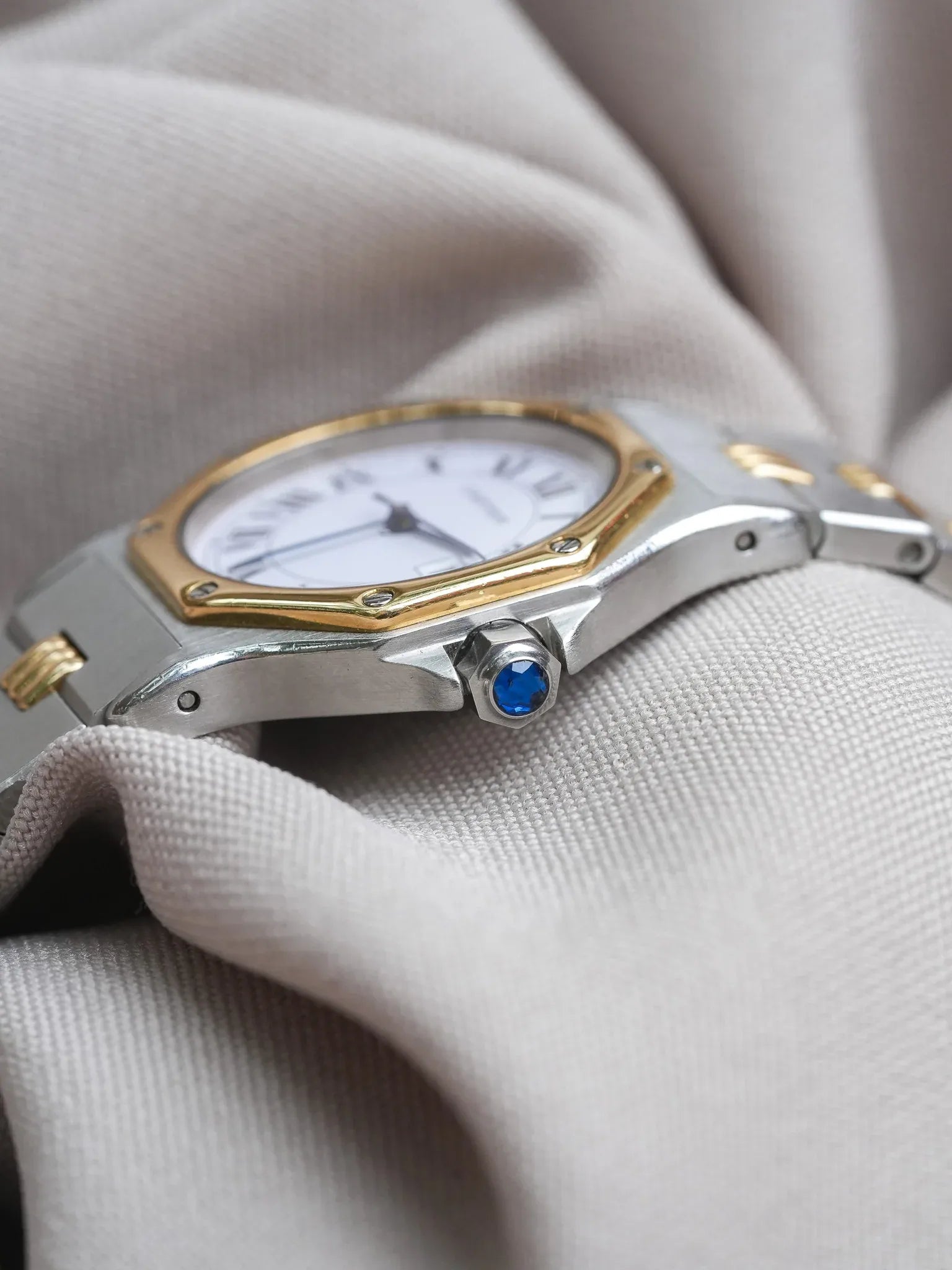 Cartier - Santos Octogonale 2965 Godron Automatique 29mm - 1990s - Atelier Victor - Vintage Shop
