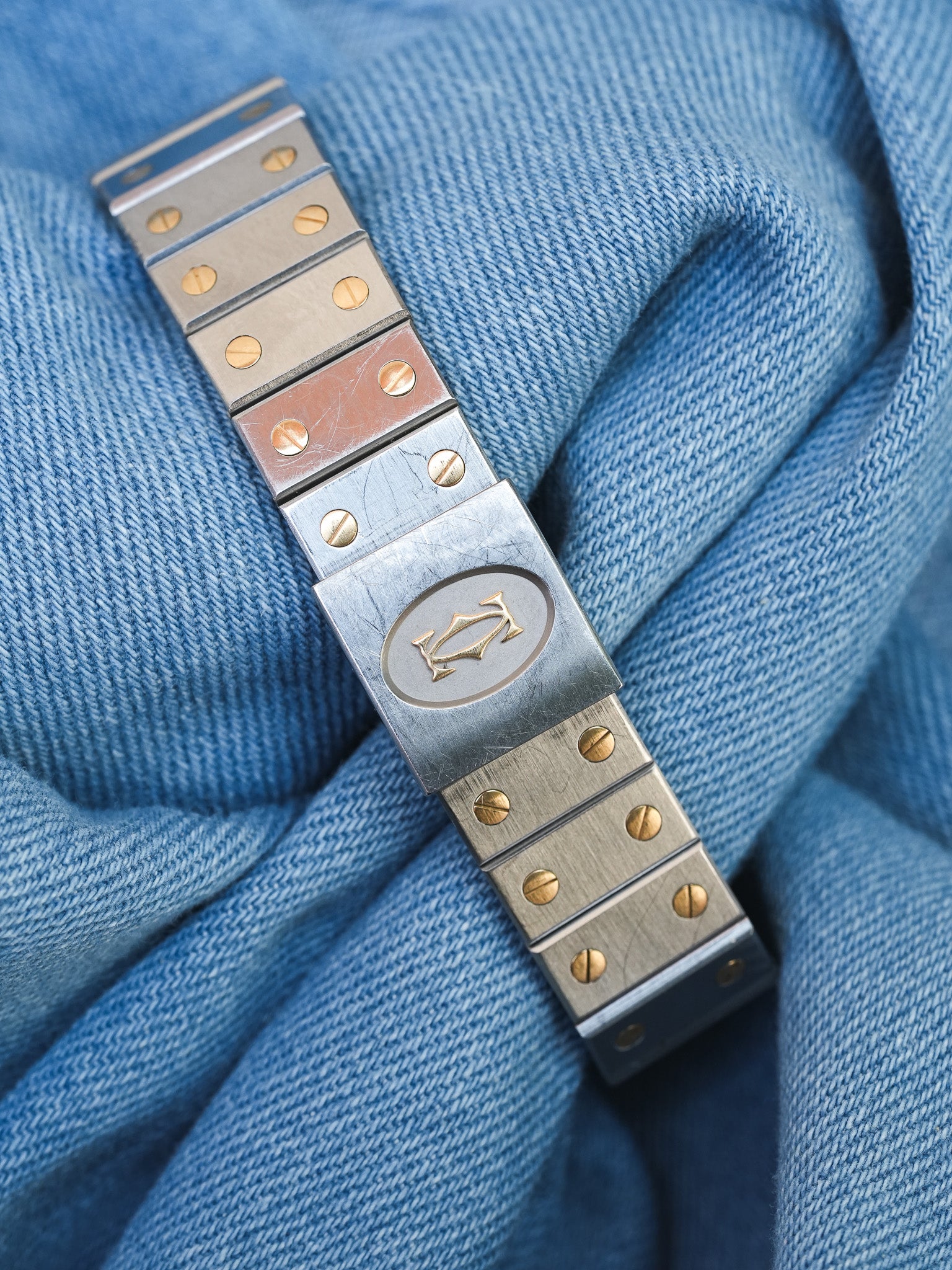 Cartier - Santos Octogonale 29mm Acier Or Quartz - Boite & Documentation - 1990s - Atelier Victor - Vintage Watch Shop