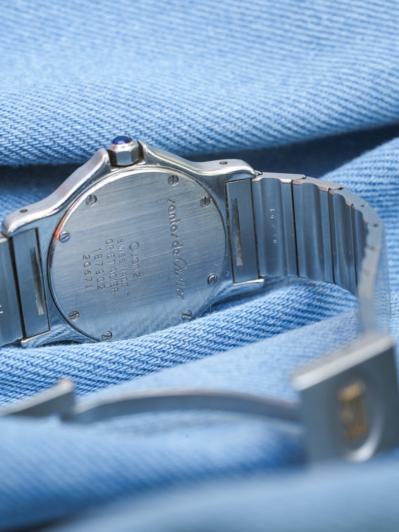 Cartier - Santos Octogonale 29mm Acier Or Quartz - Boite & Documentation - 1990s - Atelier Victor - Vintage Watch Shop