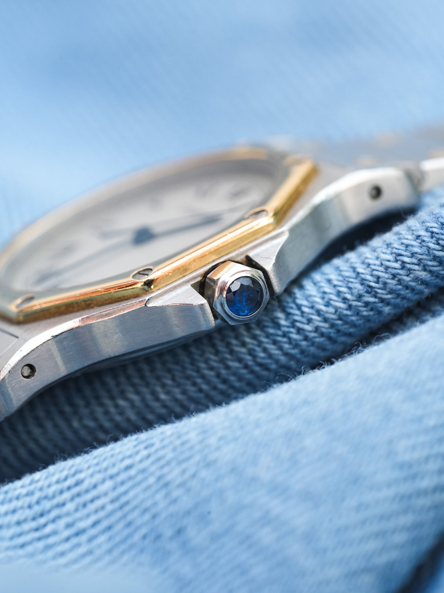 Cartier - Santos Octogonale 29mm Acier Or Quartz - Boite & Documentation - 1990s - Atelier Victor - Vintage Watch Shop