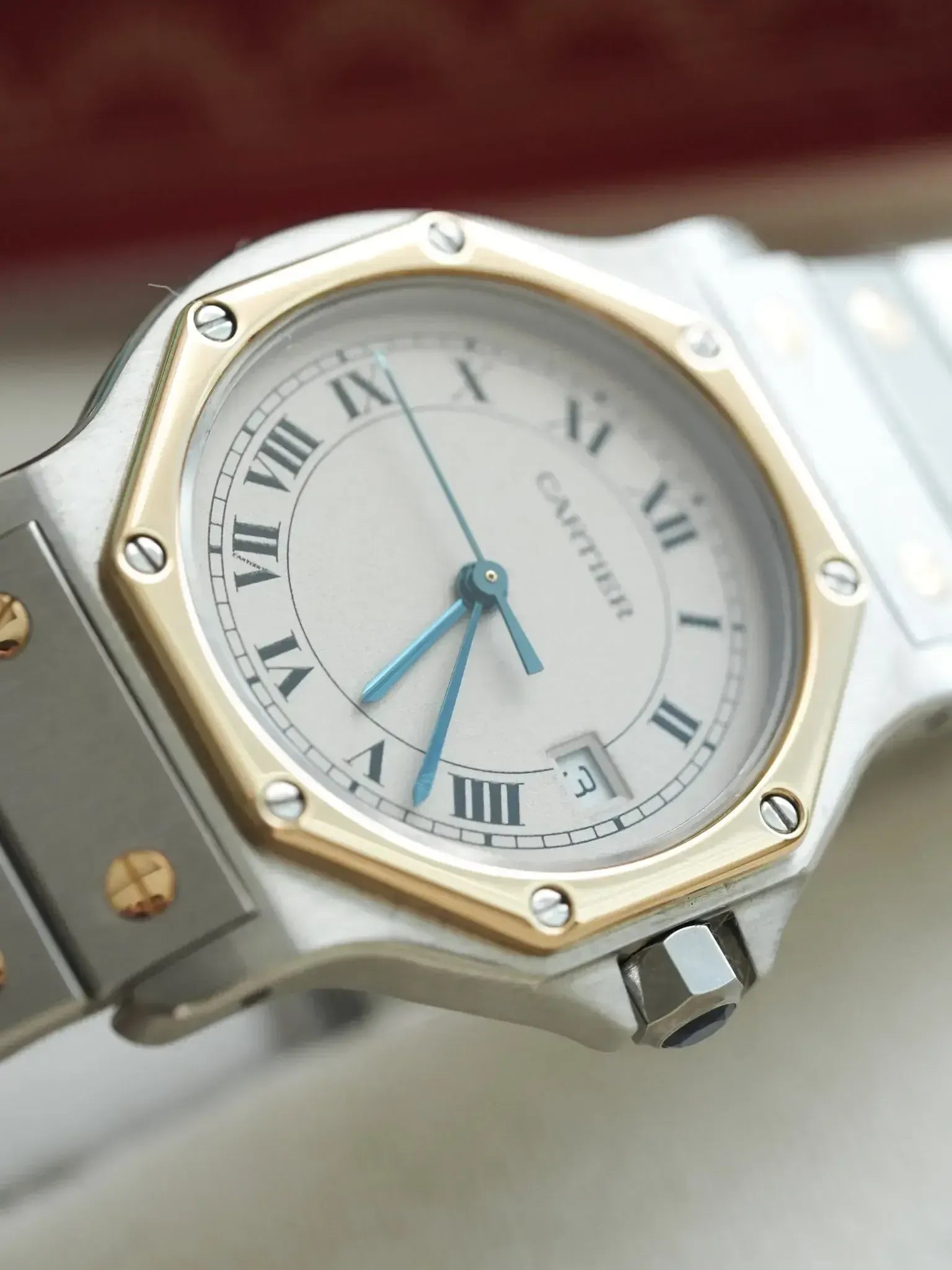 Cartier - Santos Octogonale 29mm Acier Or Quartz - Boite & Papier - 1989 - Atelier Victor