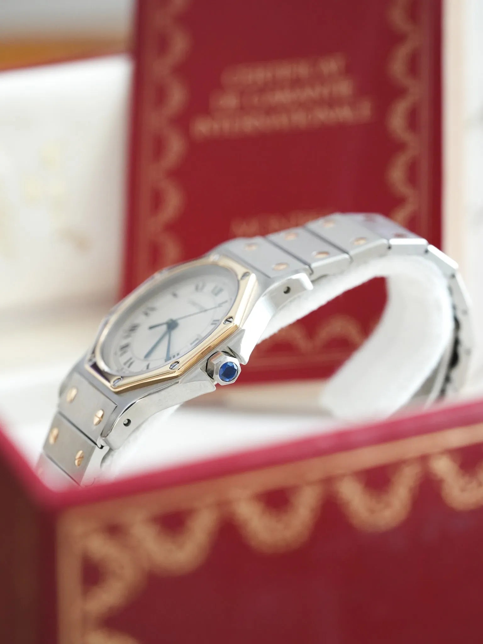 Cartier - Santos Octogonale 29mm Acier Or Quartz - Boite & Papier - 1989 - Atelier Victor Paris - Vintage Watch Shop Dubai