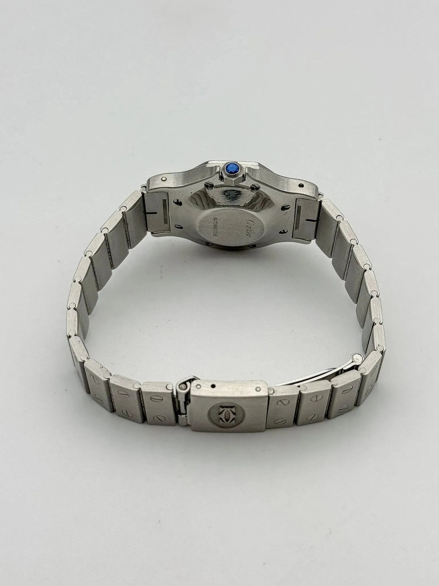 Cartier - Santos Octogonale acier 30mm auto - boite - 1980s - Atelier Victor Paris - Vintage Watch Shop Dubai