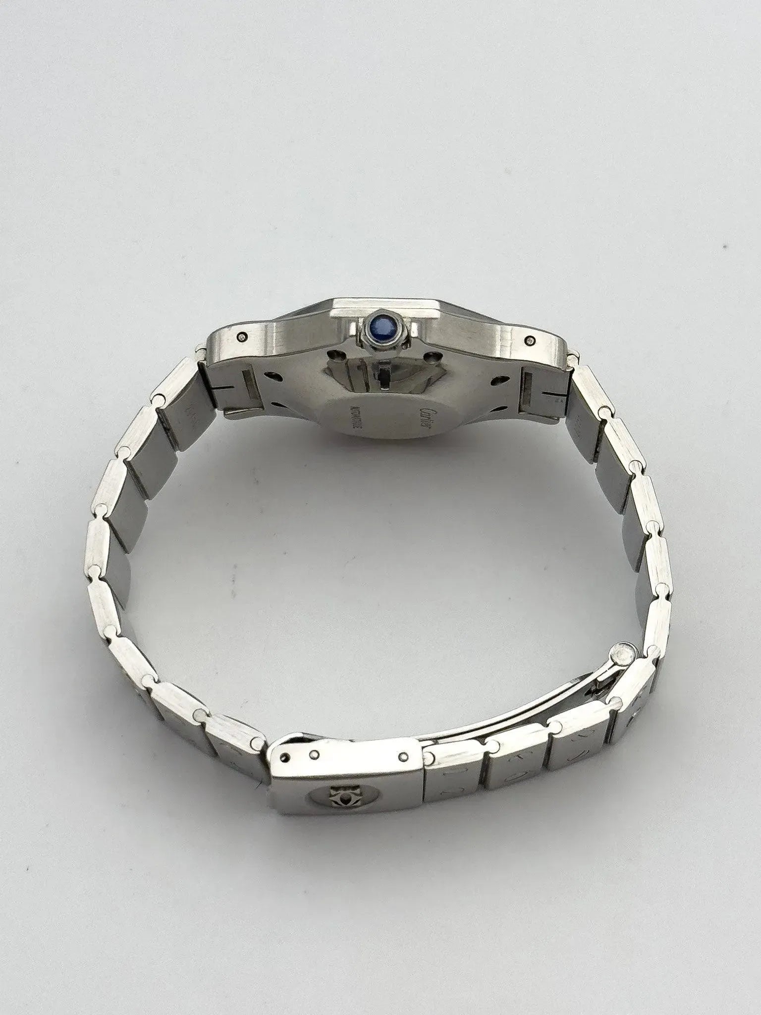 Cartier - Santos Octogonale Acier 30mm Large automatique - boite - 1980s - Atelier Victor