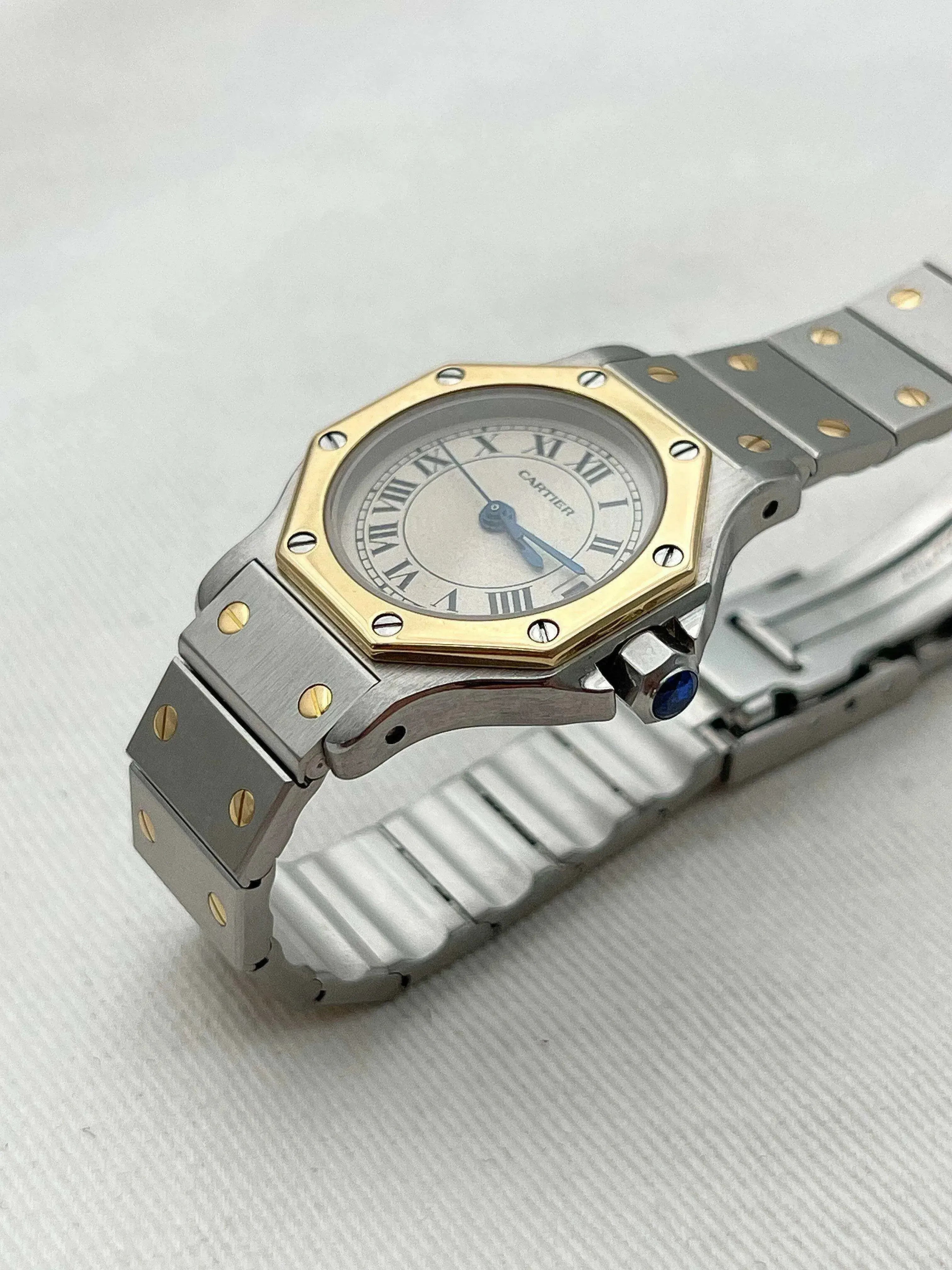 Cartier - SANTOS octogonale acier or 24mm 1879 - 1990s - Atelier Victor