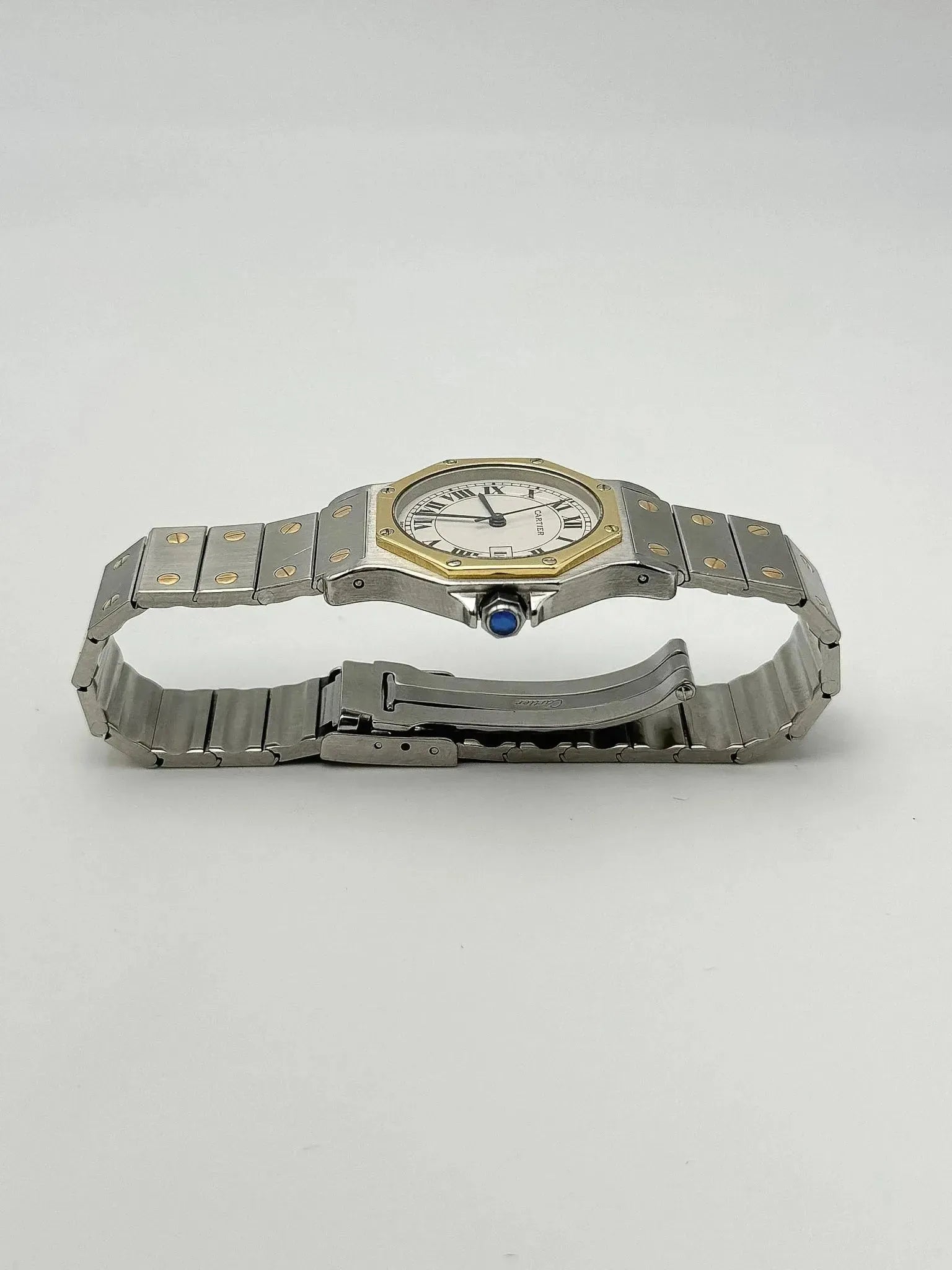 Cartier - Santos Octogonale Automatique acier or - 1990S - Atelier Victor - Vintage Shop
