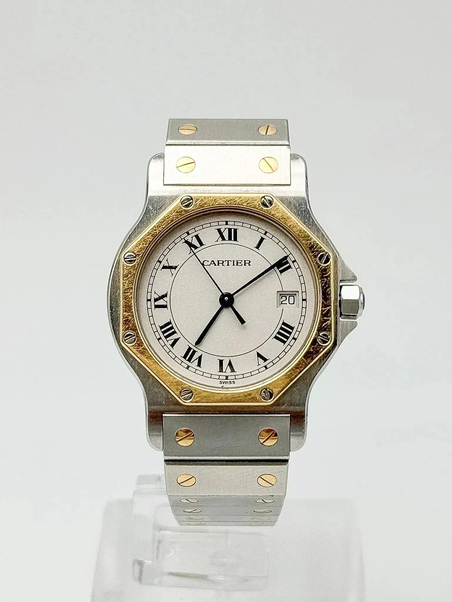 Cartier - SANTOS octogonale quartz large - 1990s - Atelier Victor