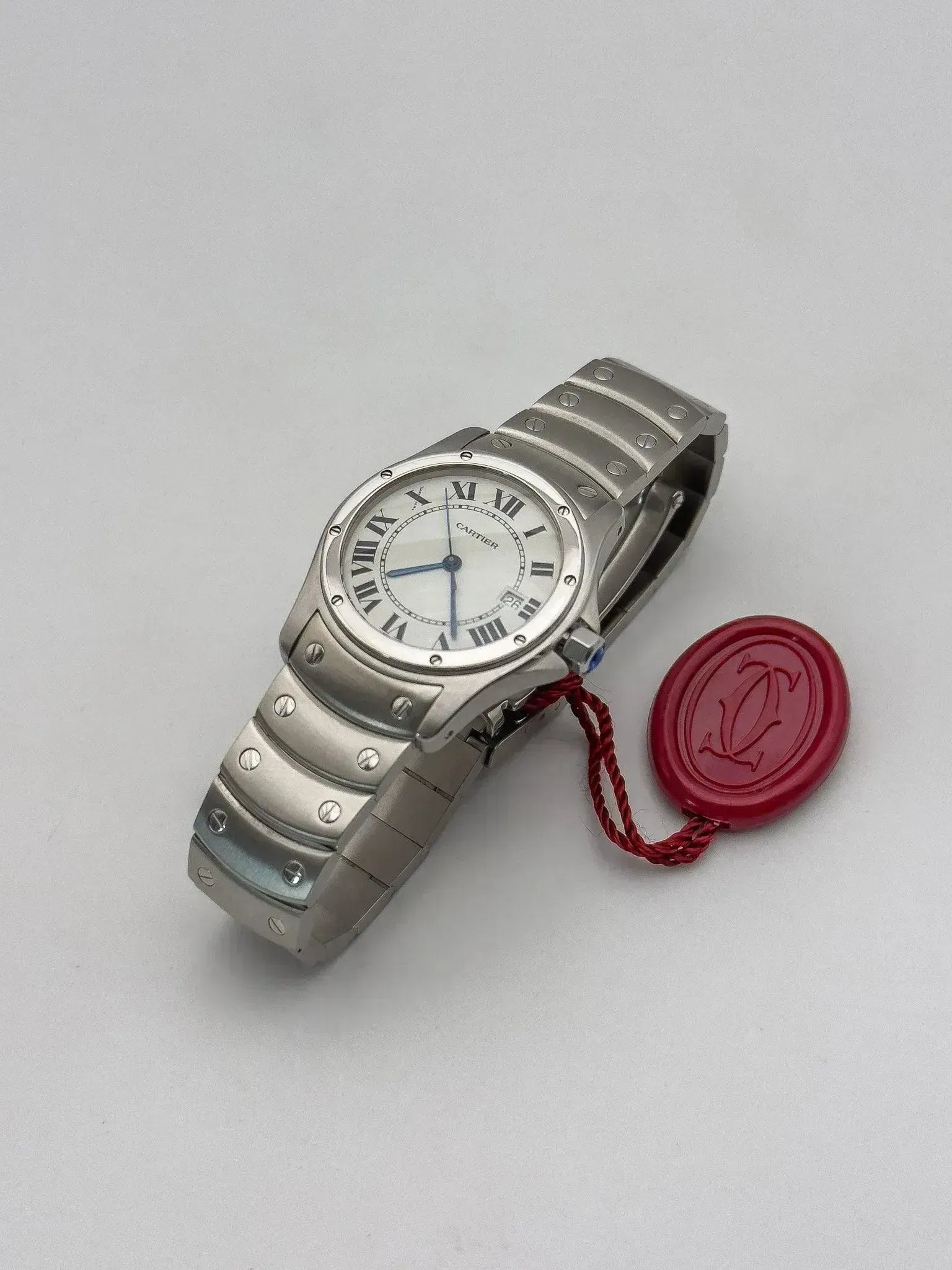 Cartier - Santos Ronde acier or - 2000s - Atelier Victor