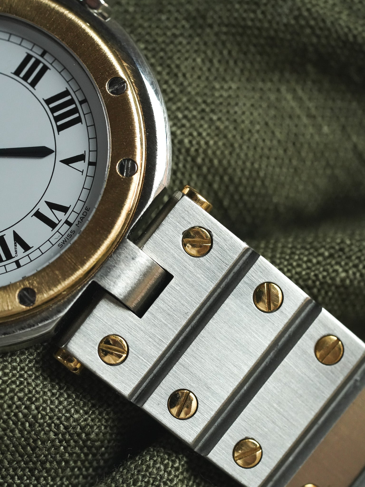 Cartier - Santos Vendome 8191 GM Acier Or - 1980s - Atelier Victor - Vintage Shop