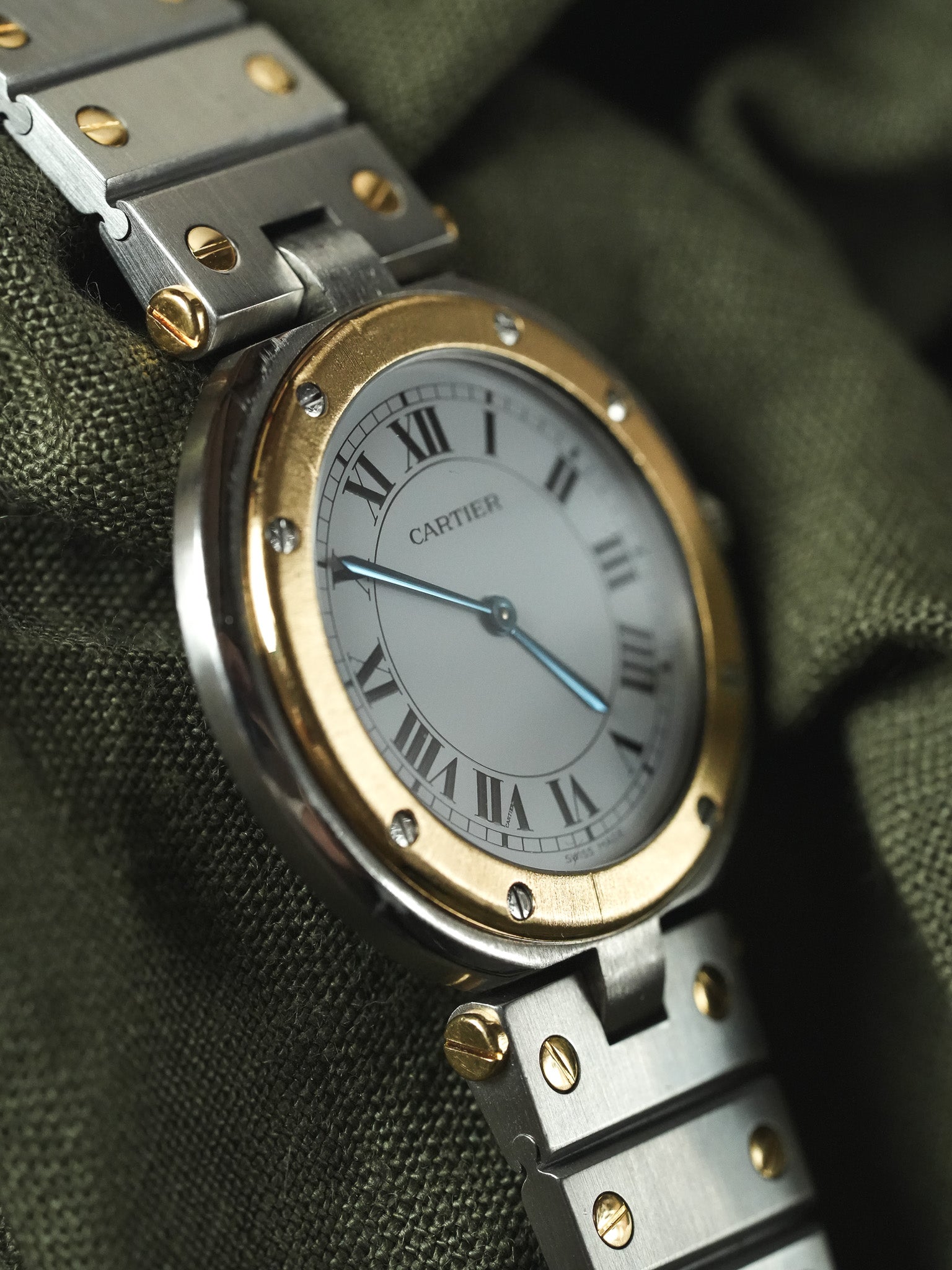 Cartier - Santos Vendome 8191 GM Acier Or - 1980s - Atelier Victor - Vintage Shop