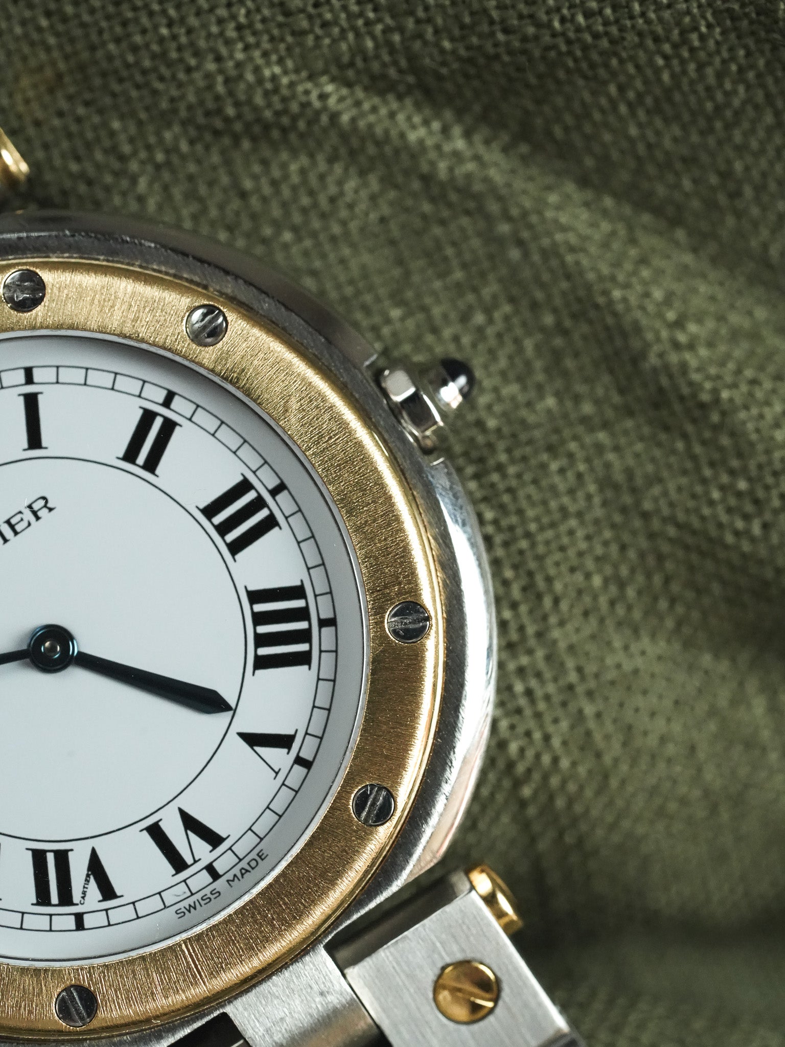 Cartier - Santos Vendome 8191 GM Acier Or - 1980s - Atelier Victor - Vintage Shop