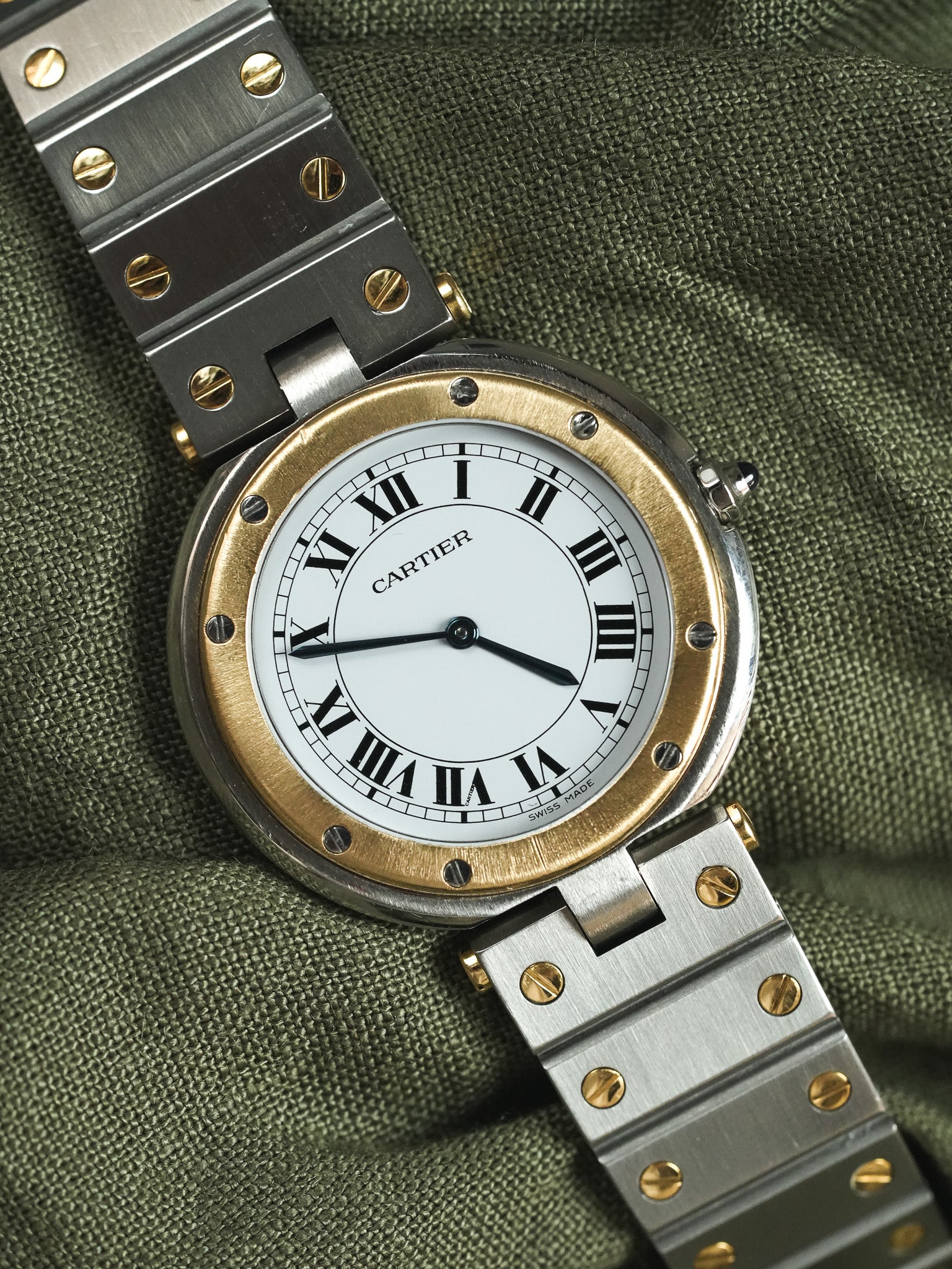 Cartier - Santos Vendome 8191 GM Acier Or - 1980s - Atelier Victor - Vintage Shop