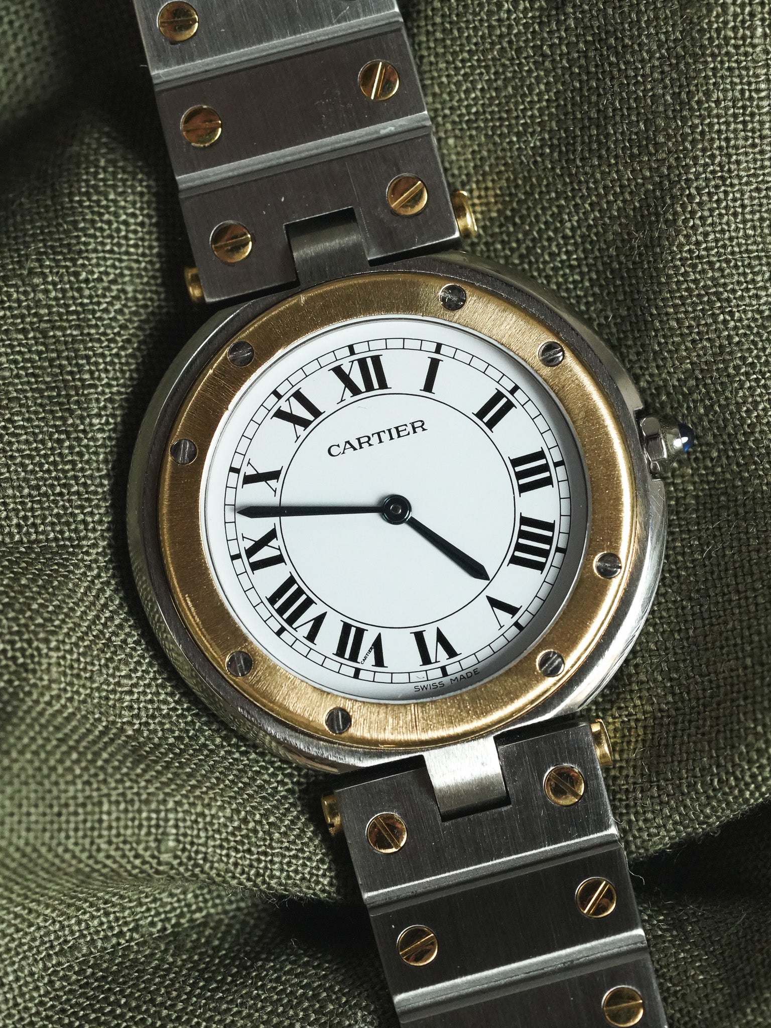 Cartier - Santos Vendome 8191 GM Acier Or - 1980s - Atelier Victor - Vintage Shop