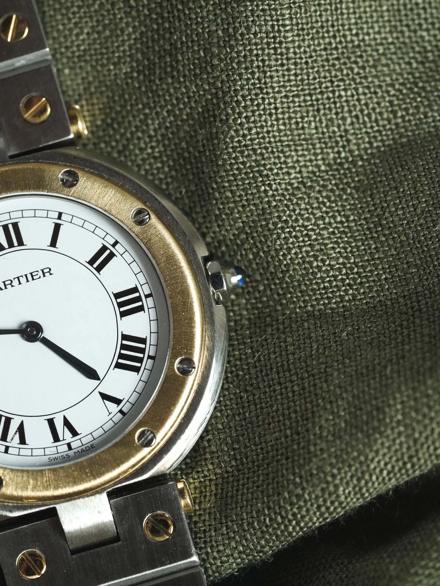 Cartier - Santos Vendome 8191 GM Acier Or - 1980s - Atelier Victor - Vintage Shop