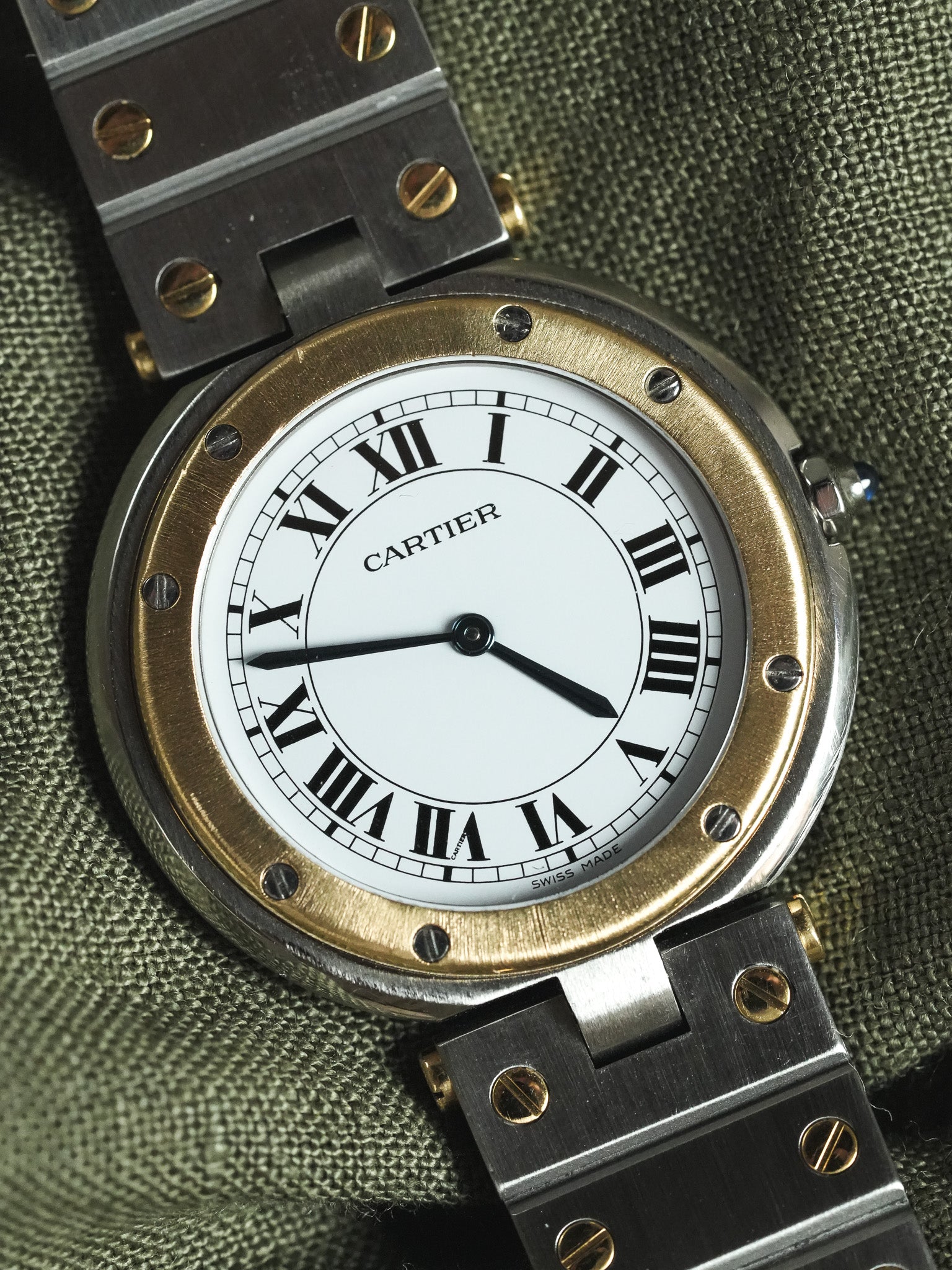 Cartier - Santos Vendome 8191 GM Acier Or - 1980s - Atelier Victor - Vintage Shop
