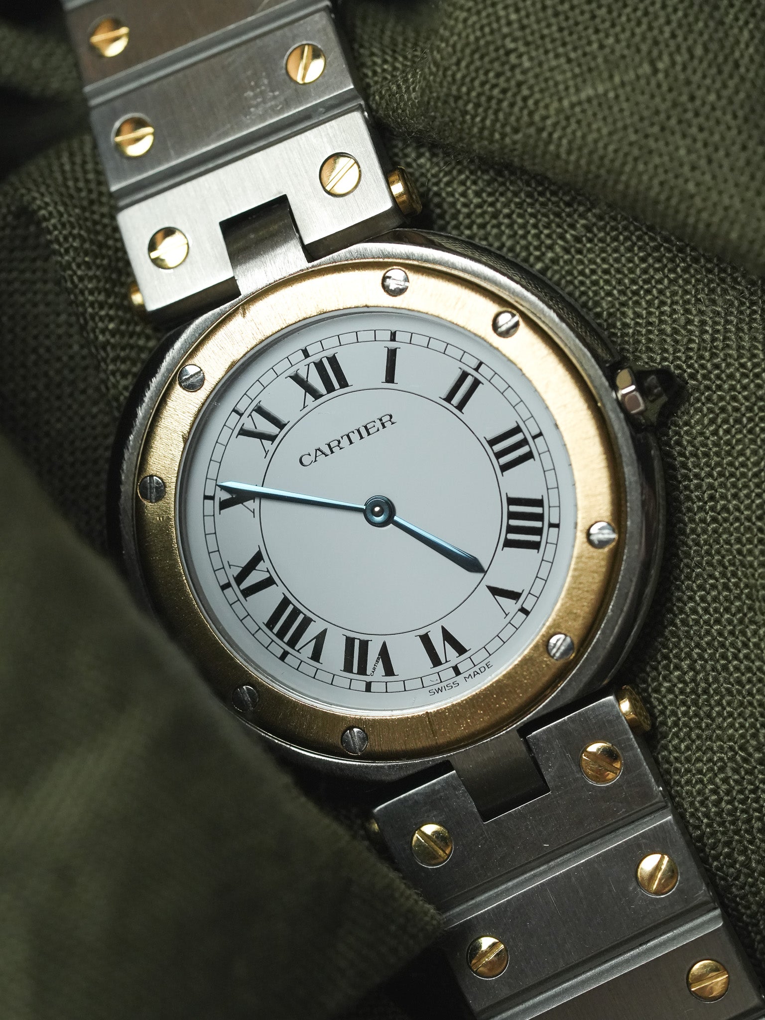 Cartier - Santos Vendome 8191 GM Acier Or - 1980s - Atelier Victor - Vintage Shop
