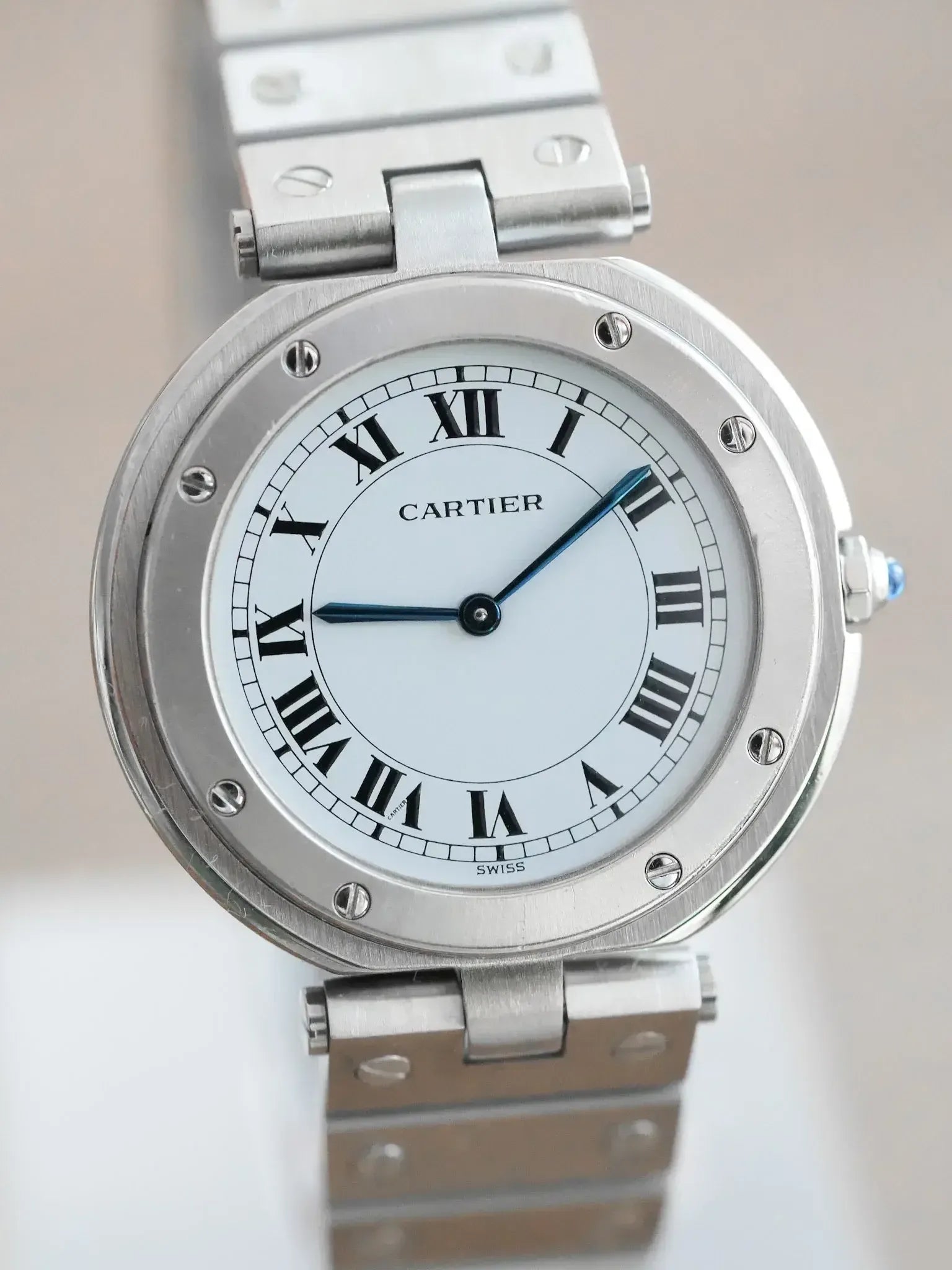 Cartier - Santos Vendome Ultra plate Acier - 1980s - Atelier Victor
