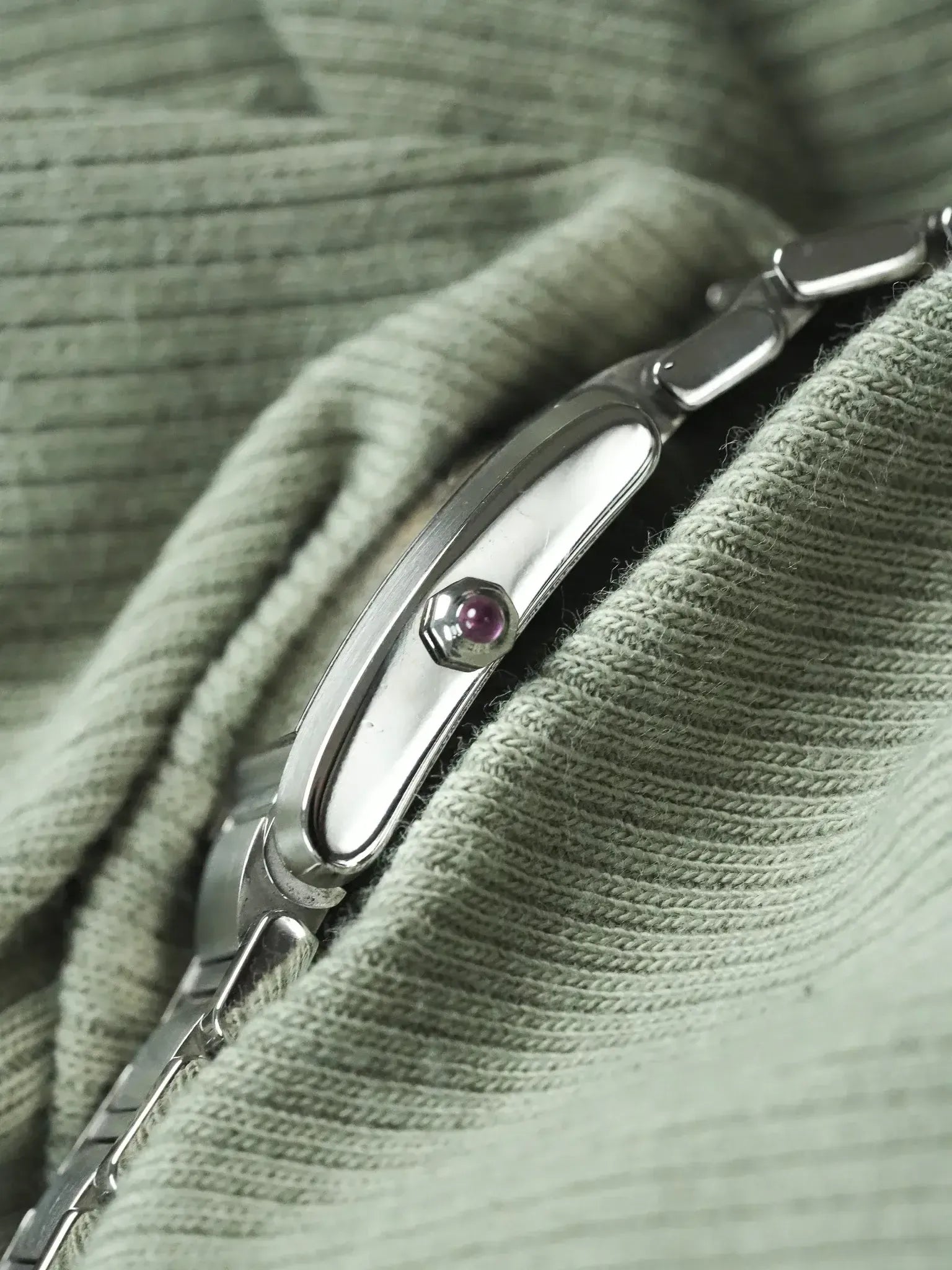 Cartier - Tank Francaise 2384 Acier Cadran en nacre rose - 2000s - Atelier Victor