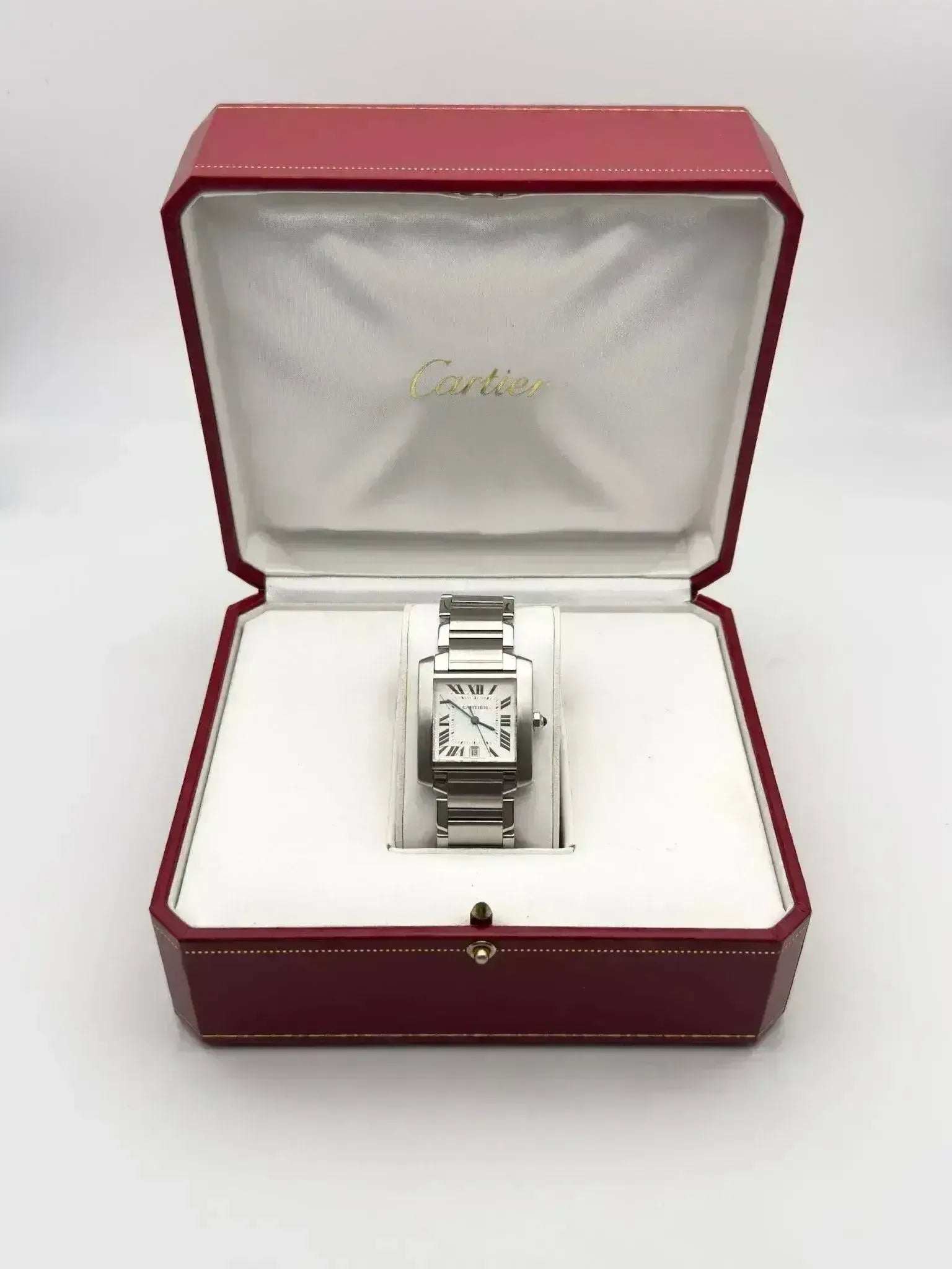 Cartier - Tank Française LM Auto - boîte - 2000S - Atelier Victor